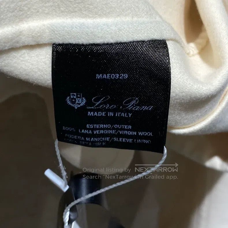 Loro Piana Loro Piana GOK King's Gift Ivory Belted Tweed Jacket Size M / US 6-8 / IT 42-44 - 4 Thumbnail