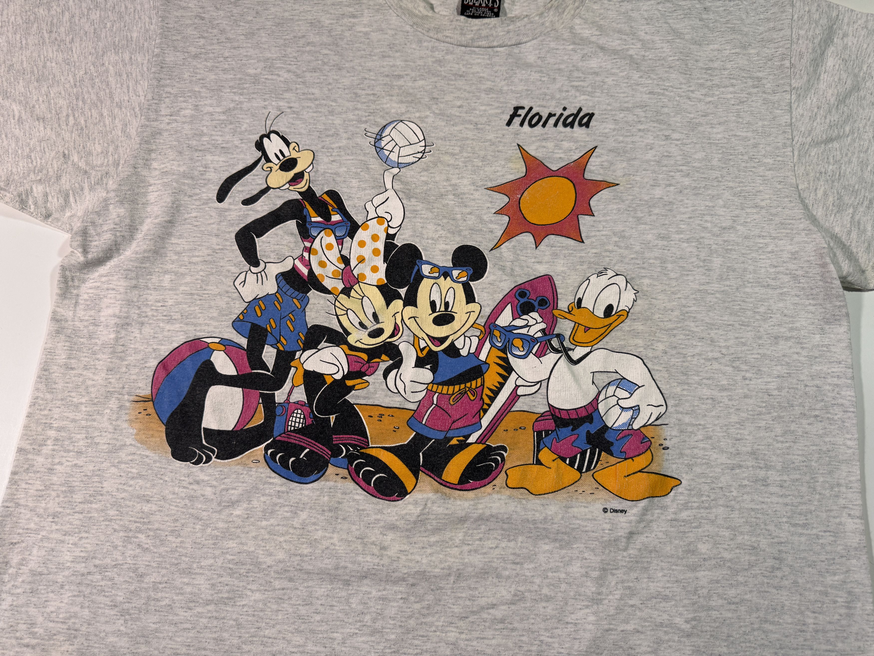 Disney Vintage 90s Mickey Mouse & Co Florida T-shirt Size US XL / EU 56 / 4 - 2 Thumbnail