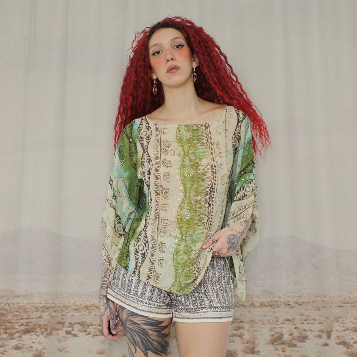 Other 🦜GREEN CAPE TOP🦜 Size M / US 6-8 / IT 42-44 - 1 Thumbnail