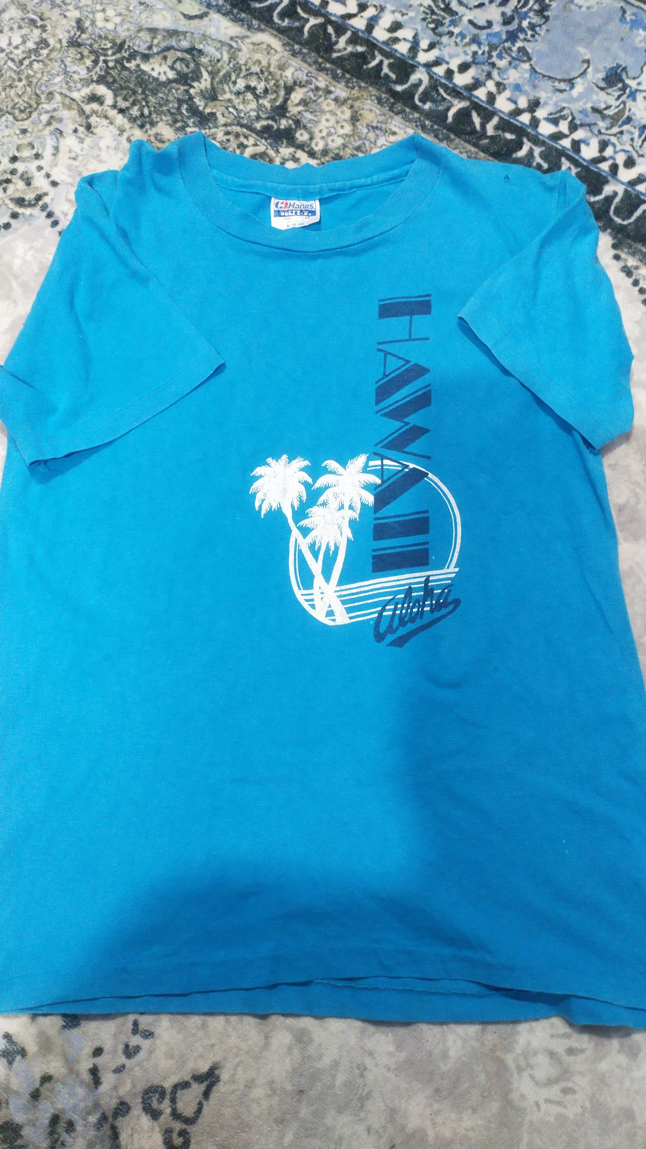 Vintage Hanes Hawaii aloha single stich tee "vtg 90s" Size US M / EU 48-50 / 2 - 1 Thumbnail
