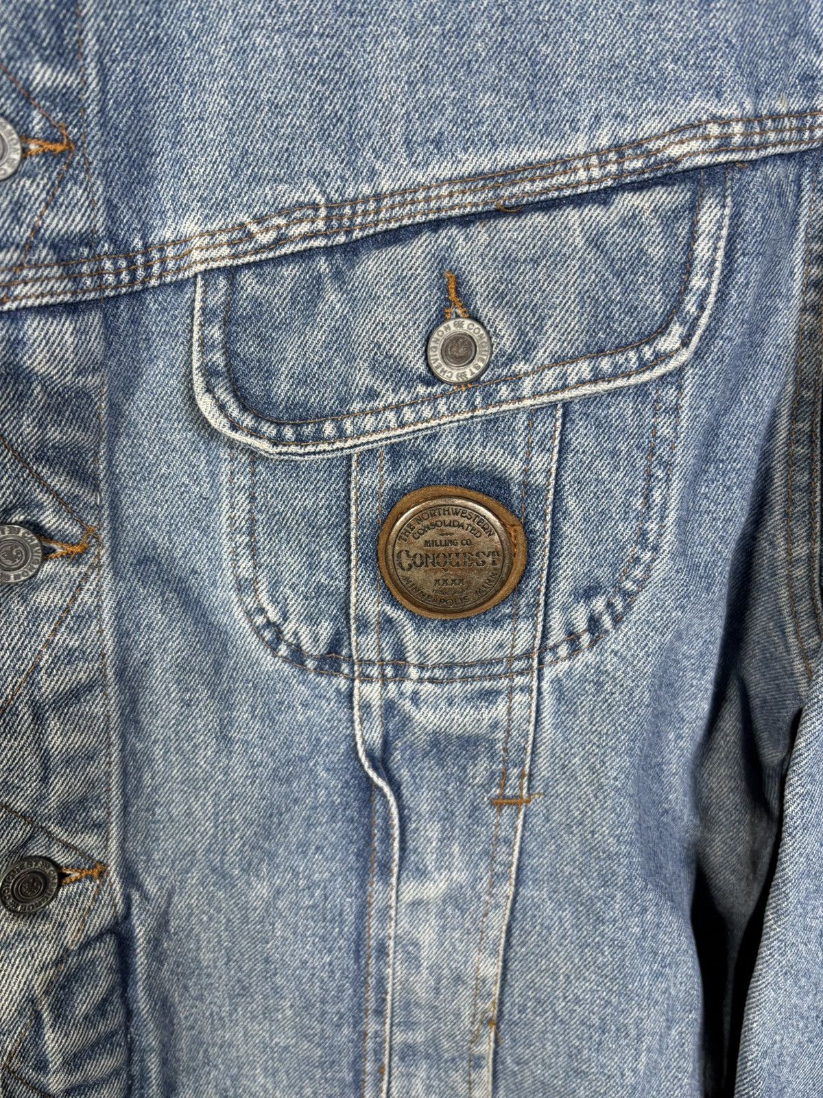 Chevignon Vintage 90s Chevignon Conquest Denim Jacket Italy Adult XL Size US XL / EU 56 / 4 - 2 Thumbnail
