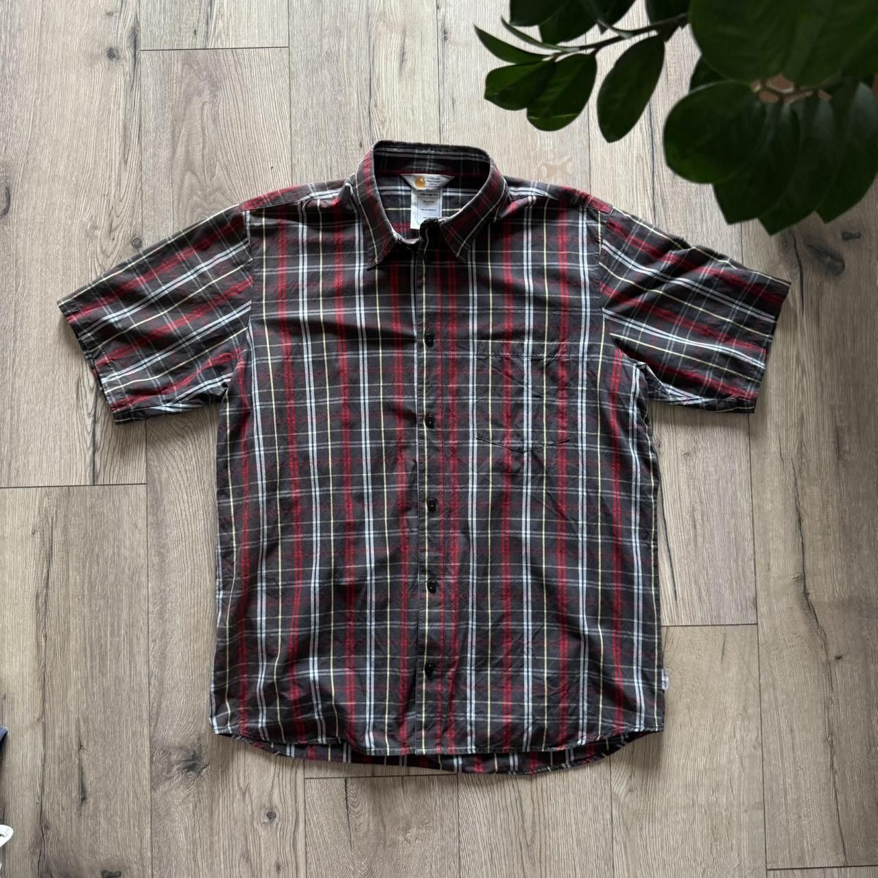 Carhartt Carhartt Logo Button Up Shirt Checkered WIP Size US L / EU 52-54 / 3 - 1 Thumbnail