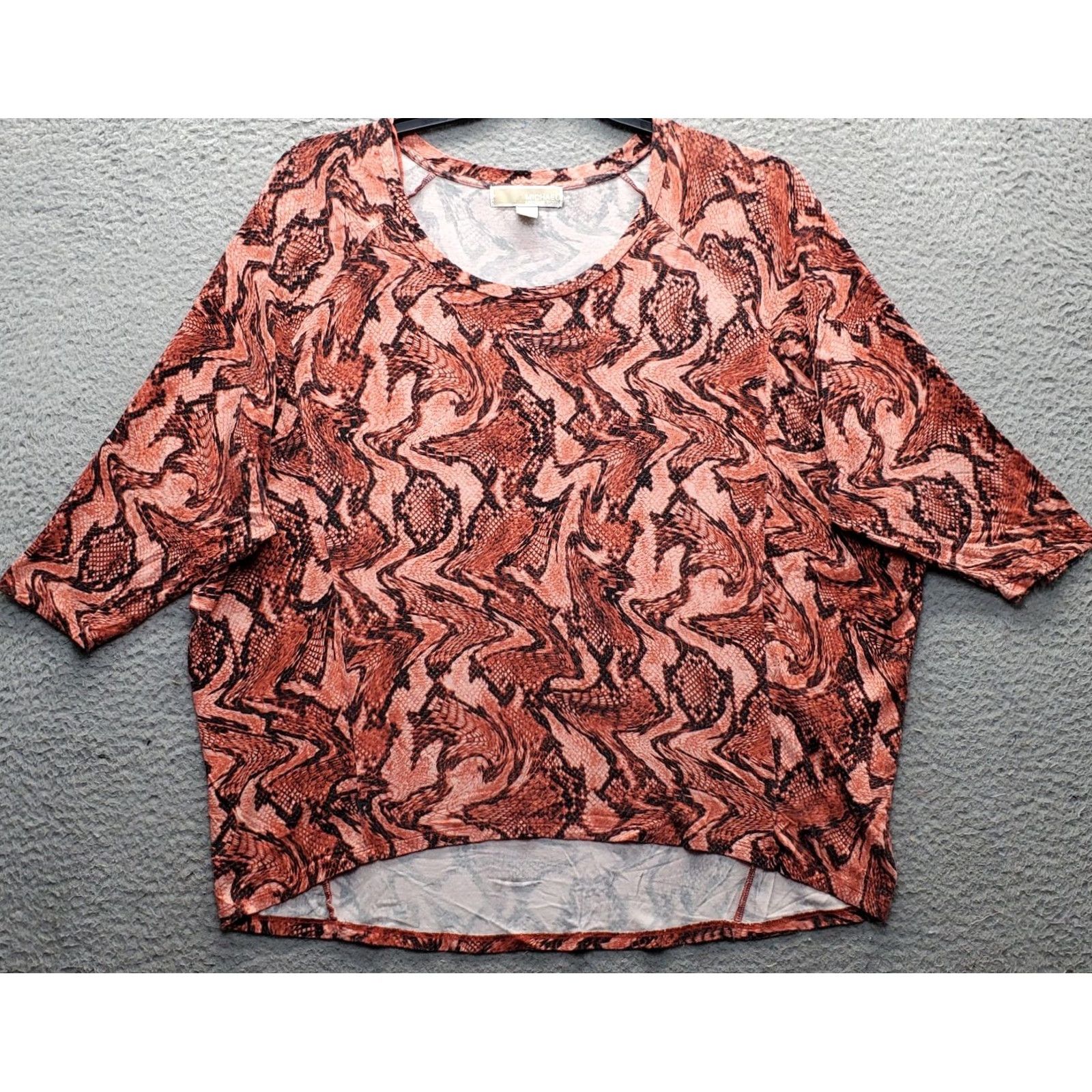 Michael Kors Michael Kors Blouse Womens Large Multi Animal Print Dolman Sleeve Pullover Shirt Size L / US 10 / IT 46 - 2 Thumbnail