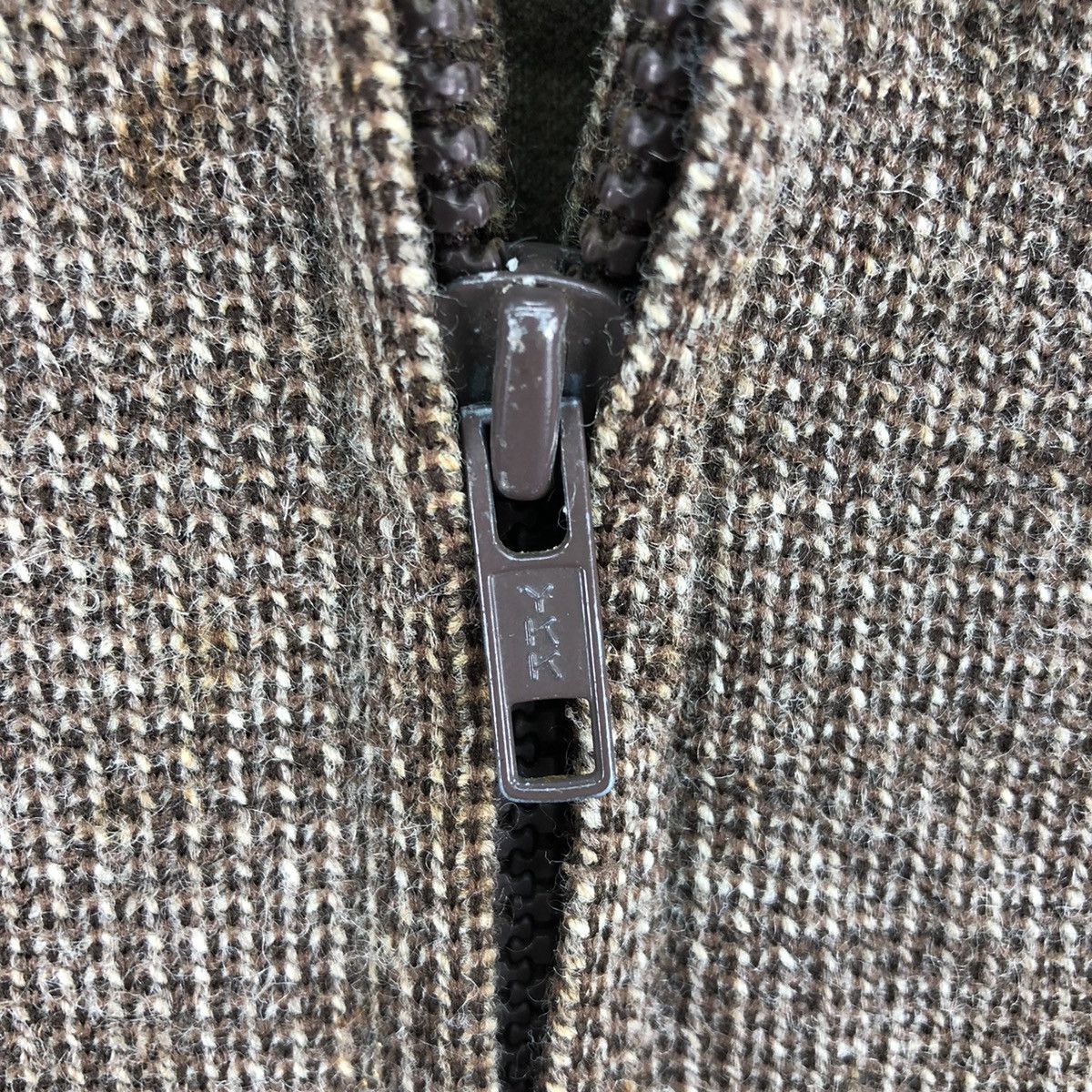 Japanese Brand Vintage 80's Wool Zipper Jacket Open Collar by Winbull Size US S / EU 44-46 / 1 - 14 Thumbnail