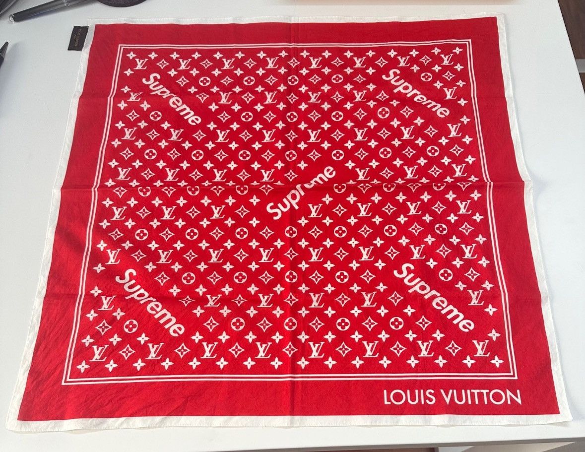 image of Louis Vuitton Bandana New in Red, Men's