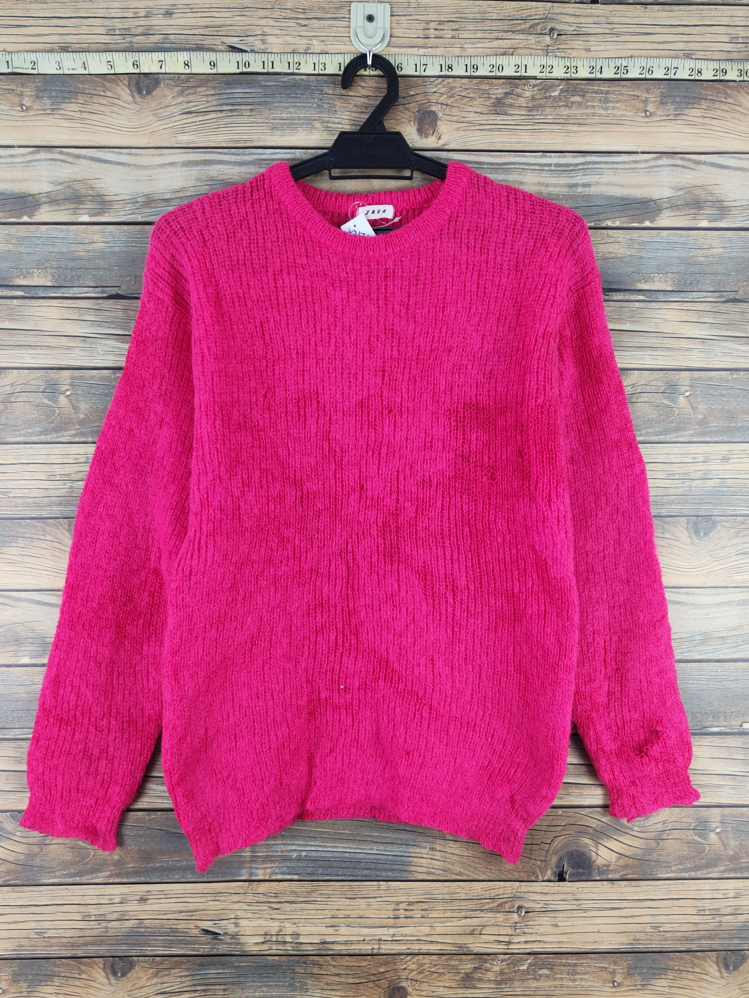 Japanese Brand Java Pink Knitwear Sweatshirts #W2171 Size S / US 4 / IT 40 - 1 Thumbnail