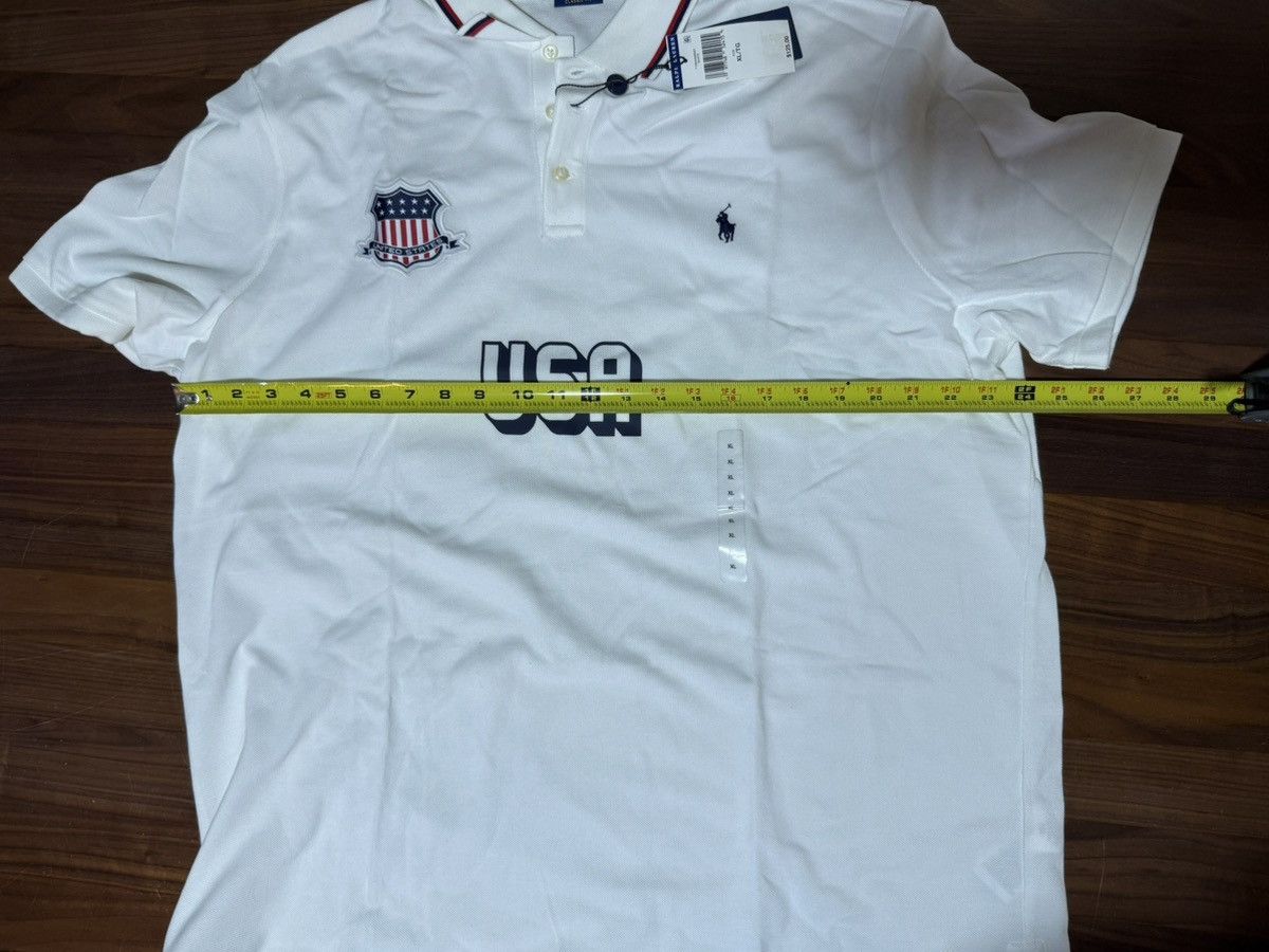 Polo Ralph Lauren Polo Ralph Lauren Classic Fit White Mesh Team USA Polo Sz XL Size US XL / EU 56 / 4 - 5 Thumbnail