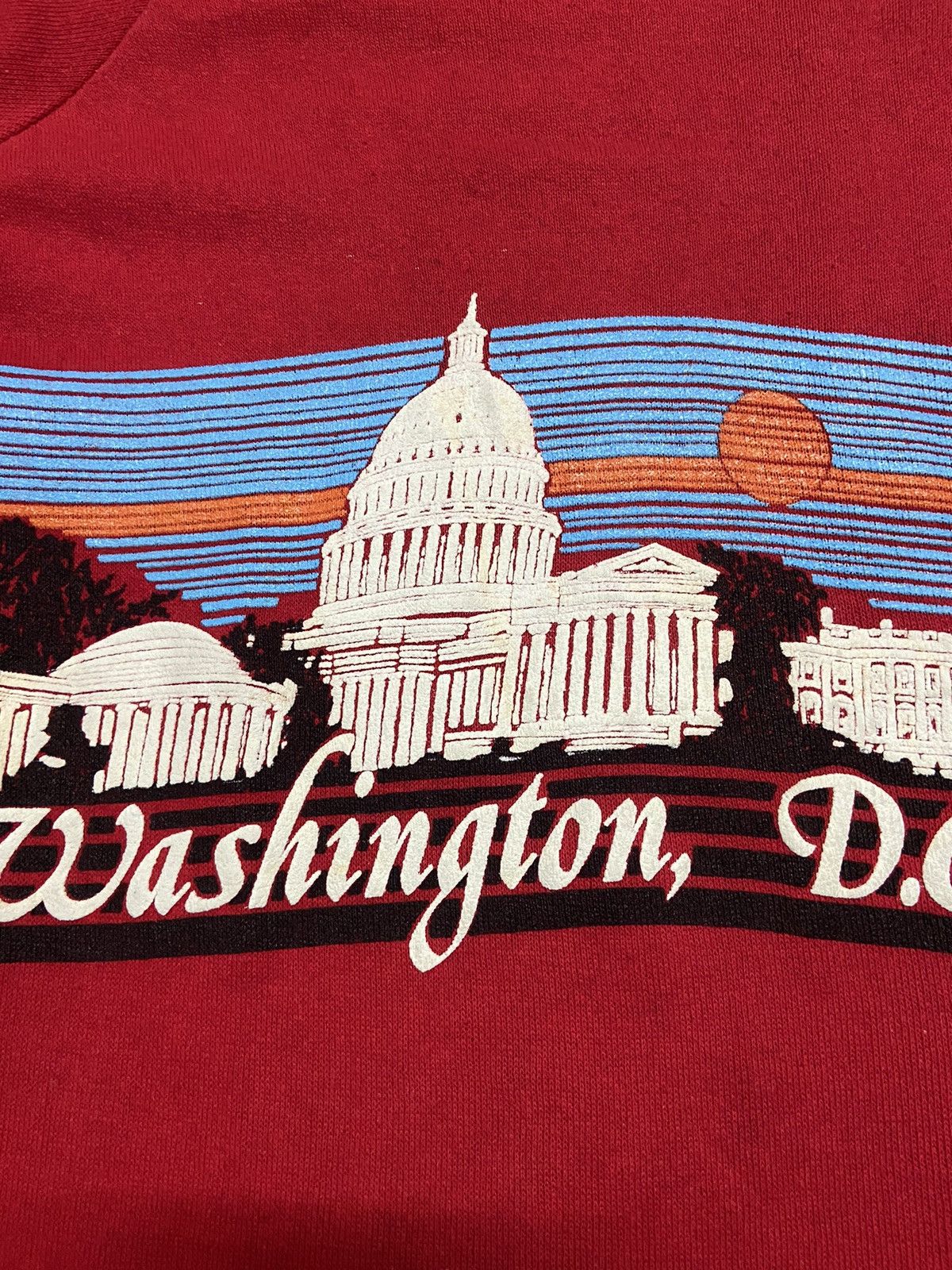 Vintage Vintage 80s Washington DC Sweatshirt Size US L / EU 52-54 / 3 - 2 Thumbnail