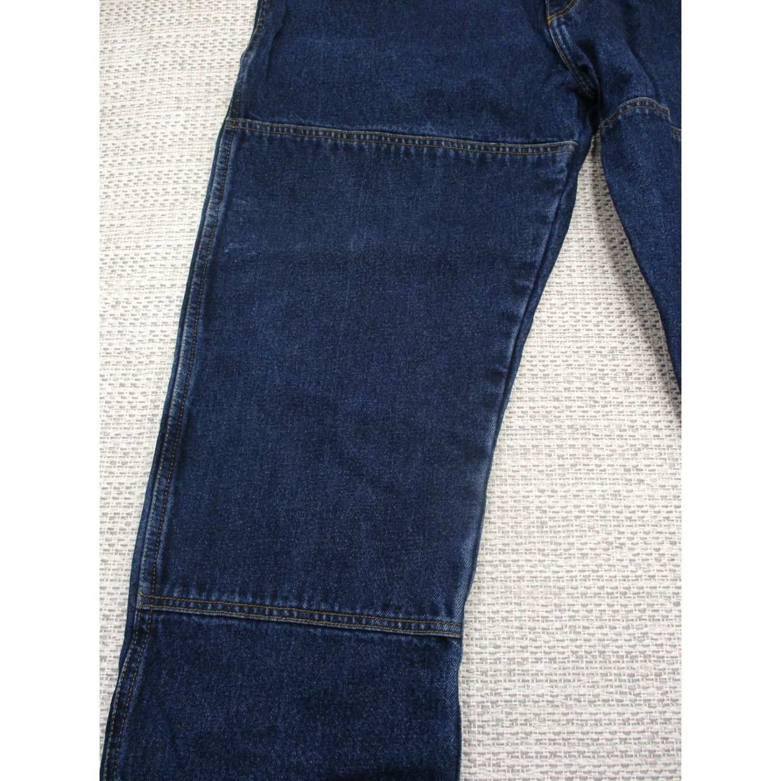 Doublet Guide Gear Jeans Mens 41x26 Blue Denim Double Knee Cotton Regular Style Straight 5-Pocket Vintage No N/A Size US 41 - 5 Thumbnail