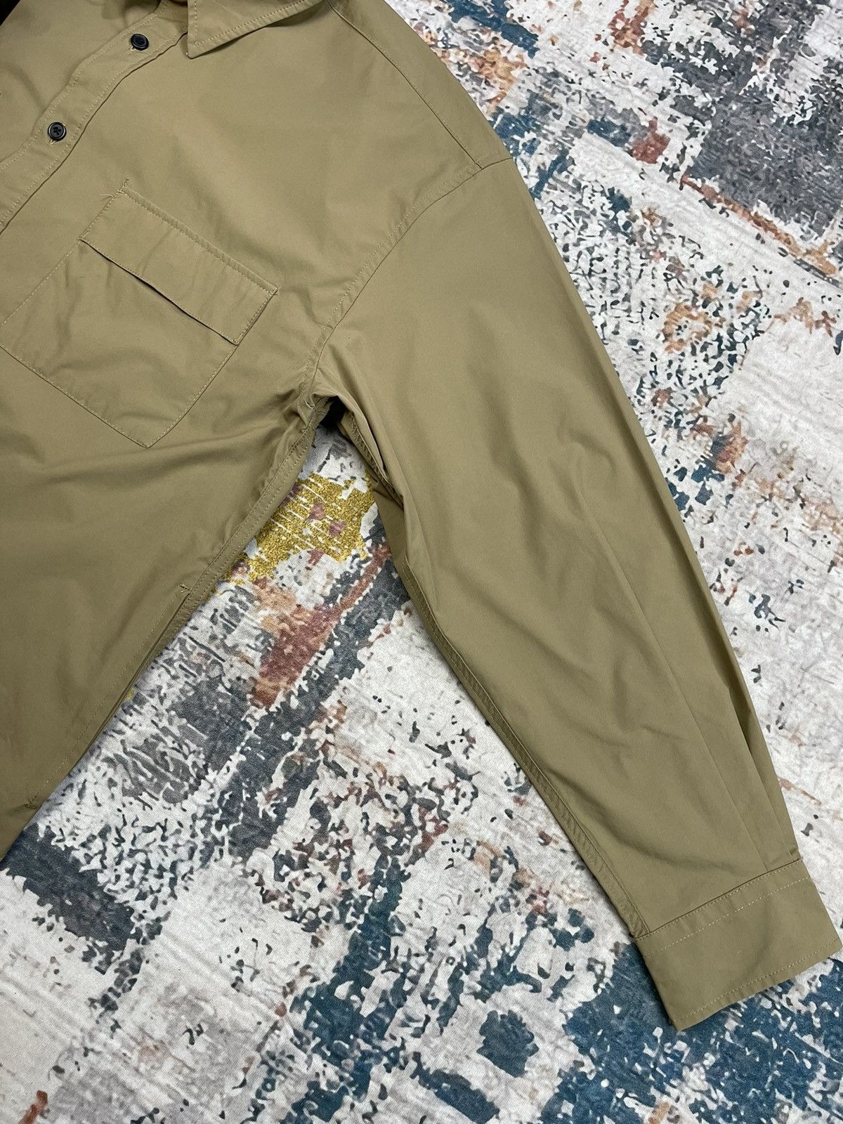 Beams Plus Tigora x Beams Design Khaki Boxy Silhouette Outdoor Shirt Size US M / EU 48-50 / 2 - 5 Thumbnail