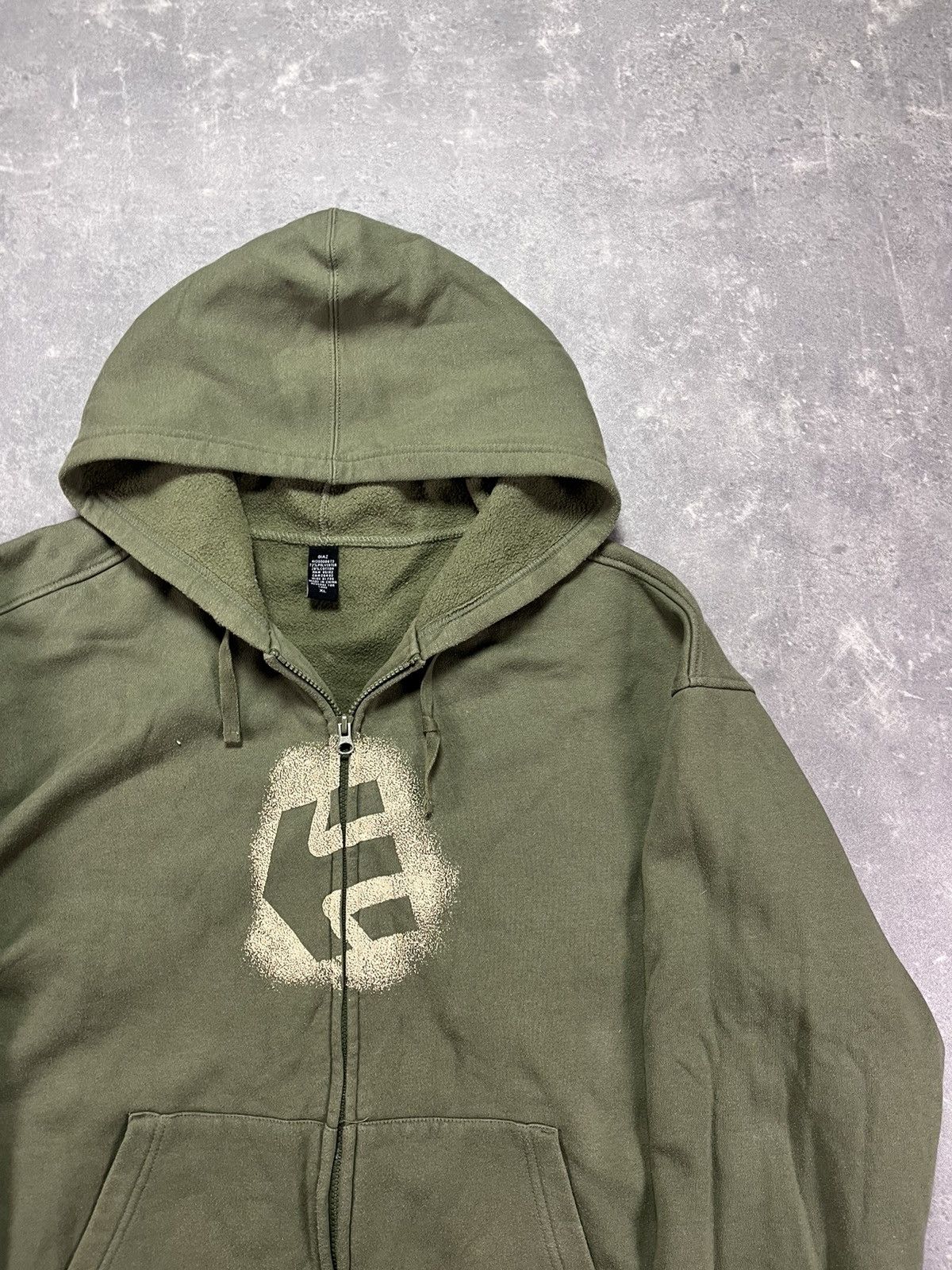 Etnies 00s Etnies Big Logo Printed Baggy Y2K Zip Hoodie XL XXL Size US XL / EU 56 / 4 - 4 Thumbnail
