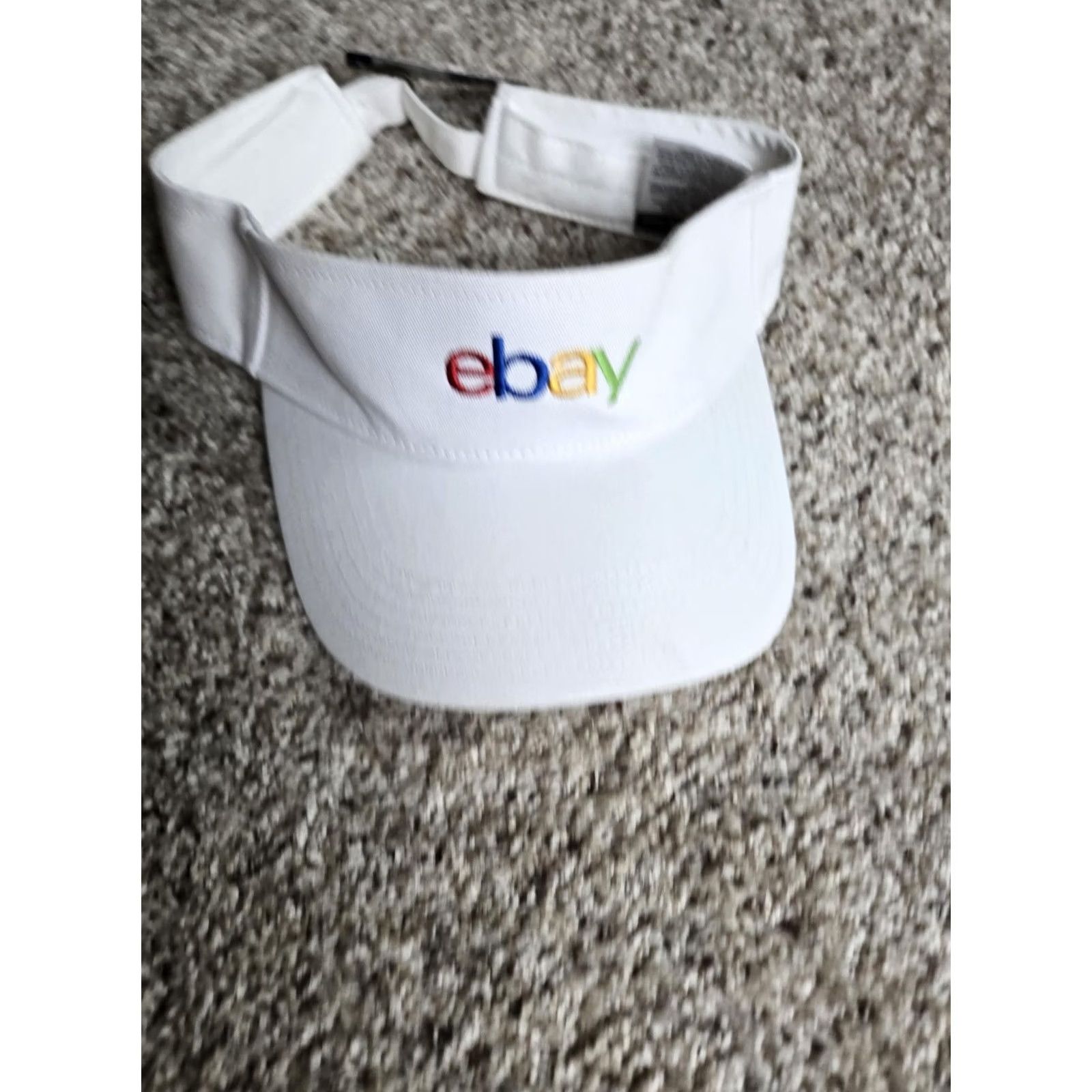 Champion Champion Visor Hat Cap One Size White Adjustable NWT Mens Baseball Cap Twill Cotton Vintage: No Size ONE SIZE - 2 Thumbnail