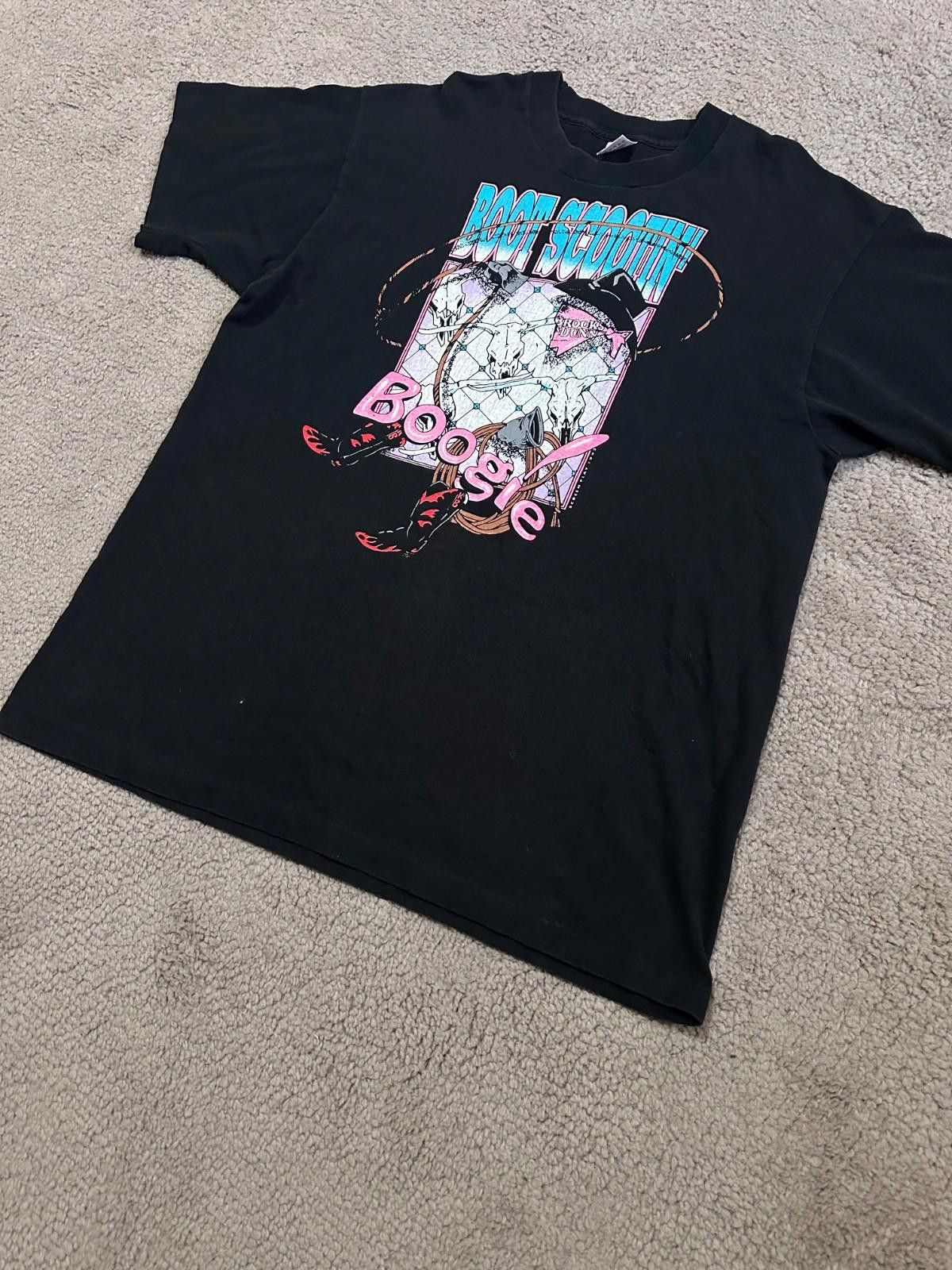 Fruit Of The Loom Vintage 1992 Brooks & Dunn Boot Scootin' Boogie Shirt XL Size US XL / EU 56 / 4 - 2 Thumbnail