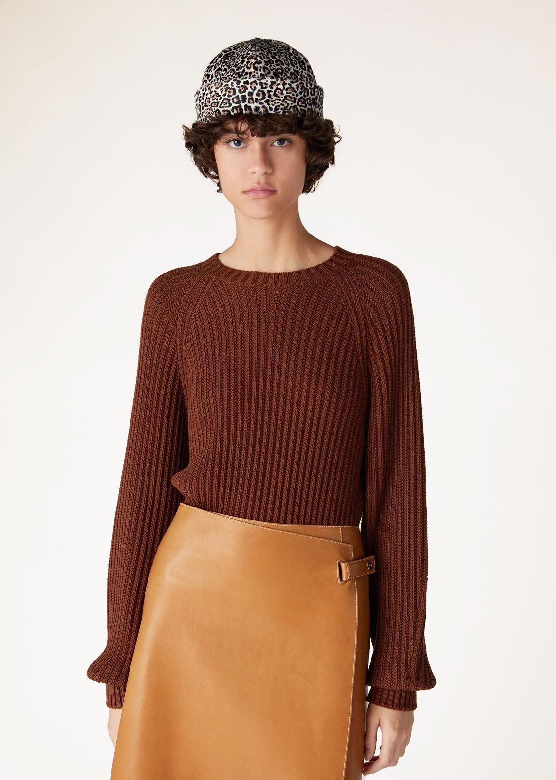 Loro Piana o1srvl11e0125 FAN6259 Ikeda Crewneck Sweater in Brown Size S / US 4 / IT 40 - 6 Thumbnail