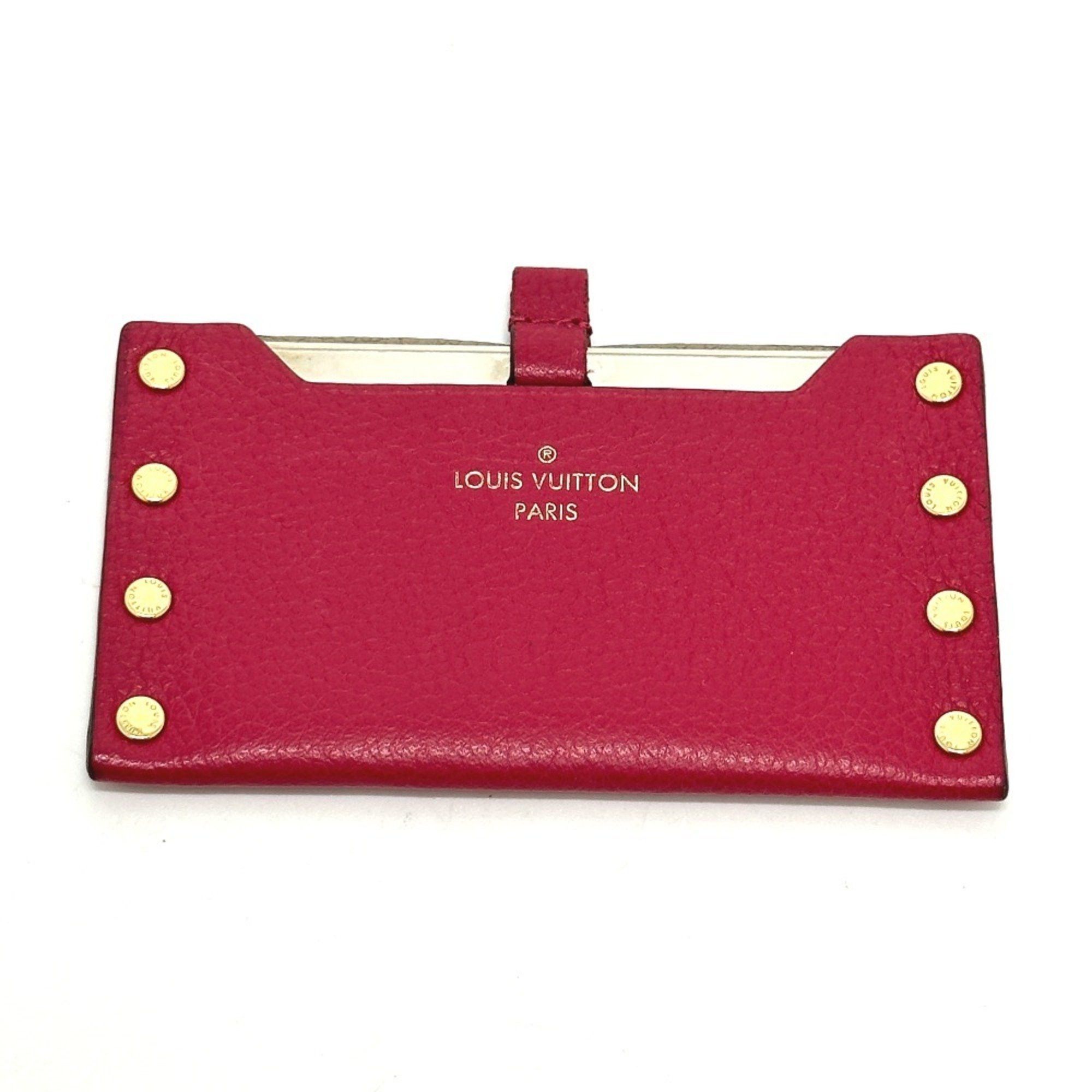 Louis Vuitton LOUIS VUITTON M61479 Accessory Etui Miroir Mirror Leather Women's Pink Size ONE SIZE - 1 Thumbnail