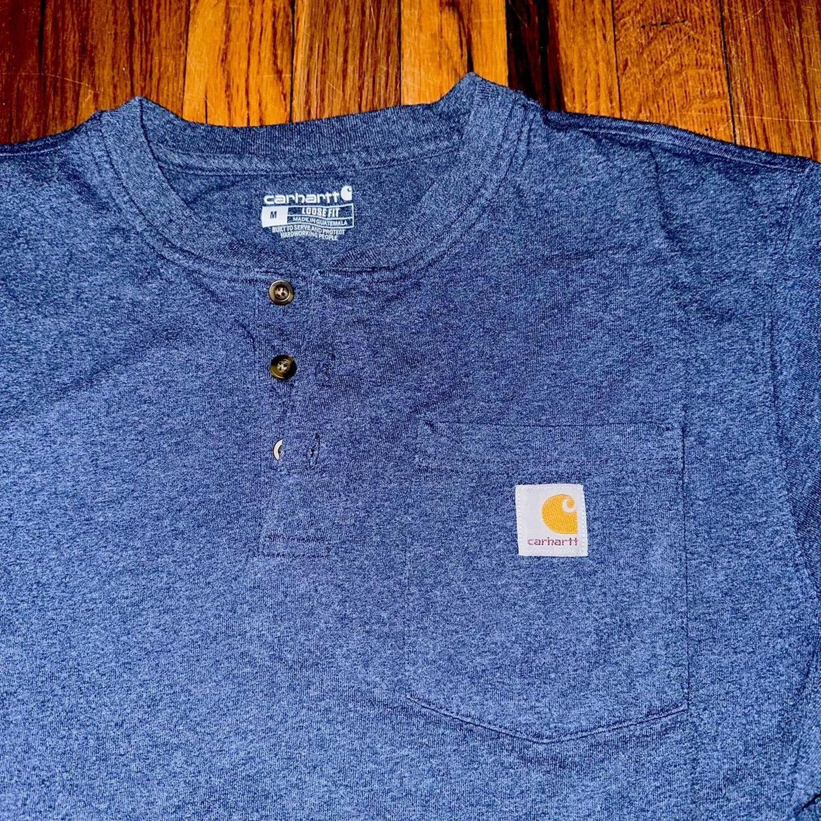 Carhartt Carhartt Henley Pocket T Shirt Loose Fit Skate Workwear M Size US M / EU 48-50 / 2 - 3 Thumbnail