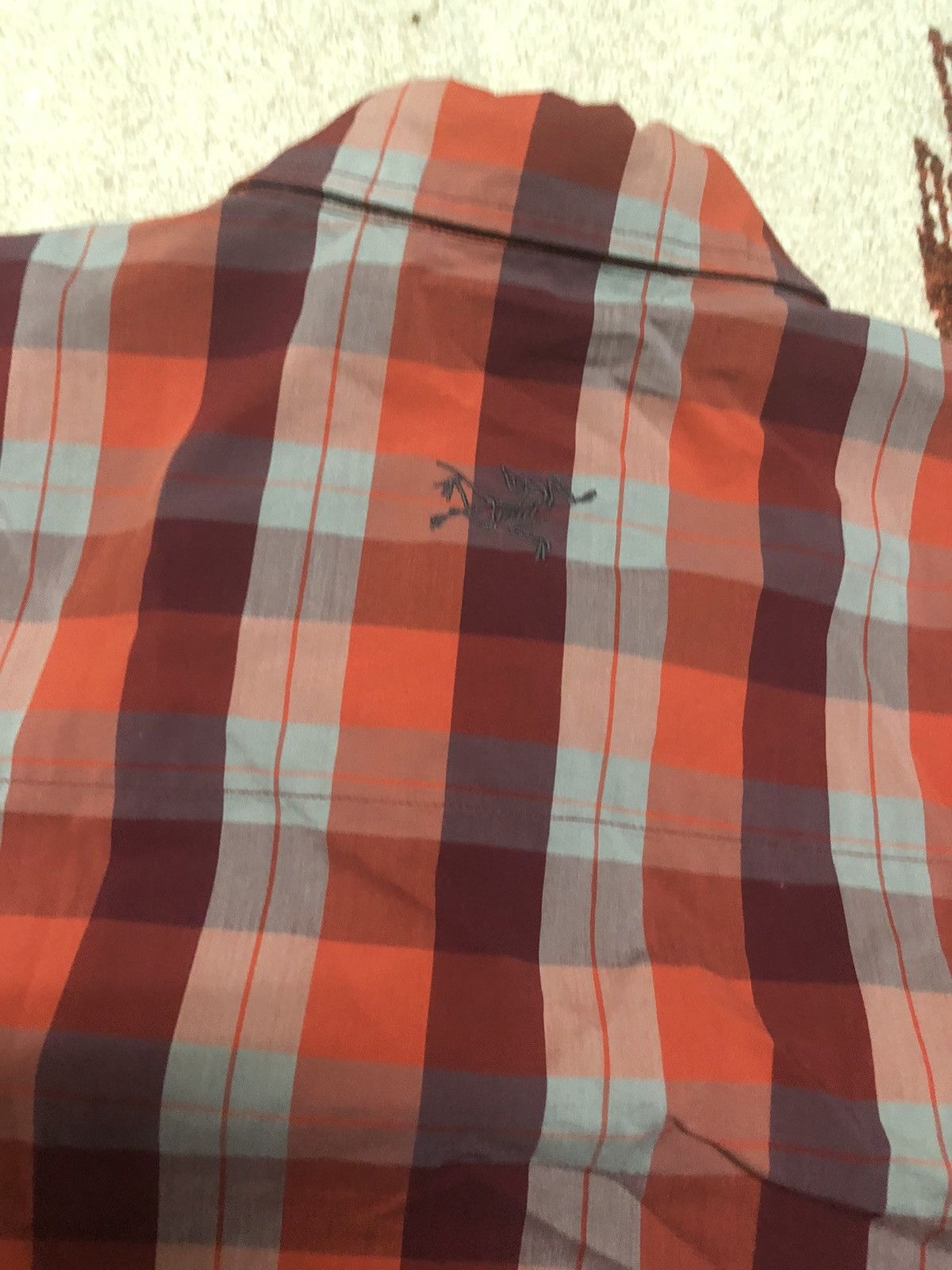Arc'teryx Arcteryx Plaid Checkered Short Sleeve Button Up Shirt Maroon Size US L / EU 52-54 / 3 - 1 Thumbnail