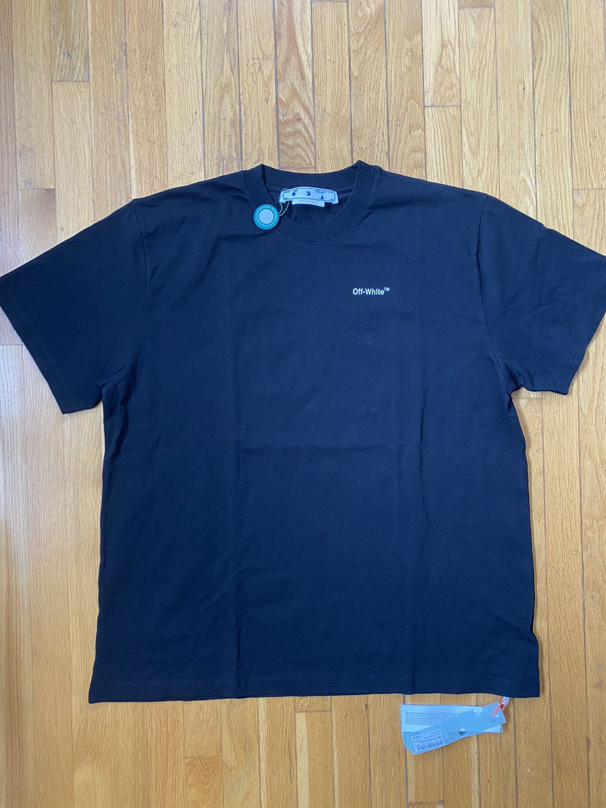 image of Off White Off-White Carav Deposition Over S/s Tee in Black, Men's (Size Large)