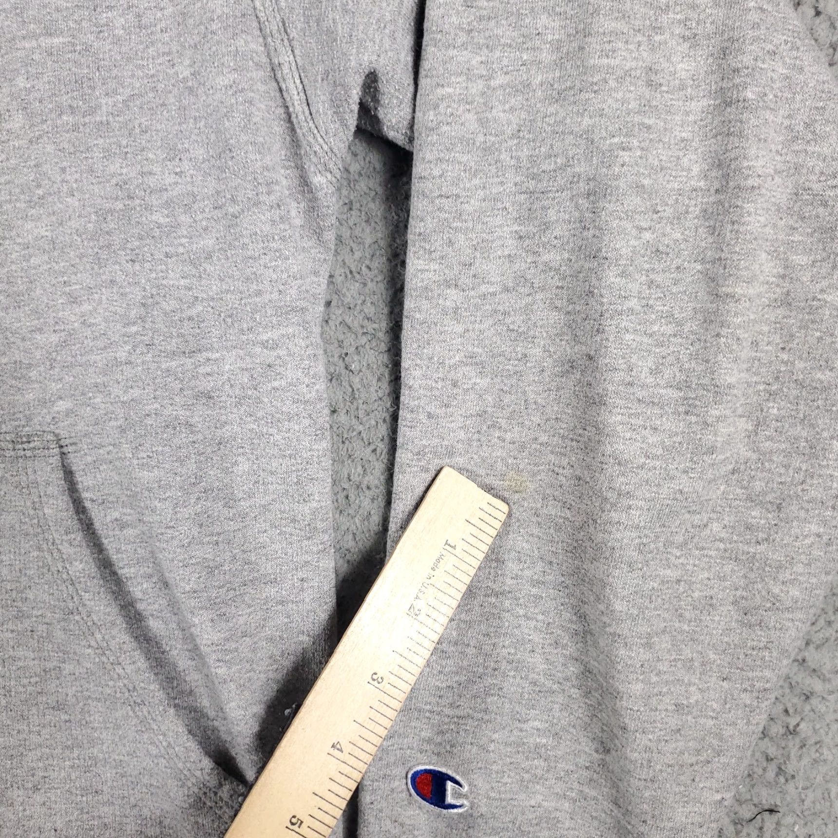 Champion VINTAGE Champion Hoodie Pullover Mens Medium Gray Casual All Seasons Sports Logo Size US M / EU 48-50 / 2 - 6 Thumbnail