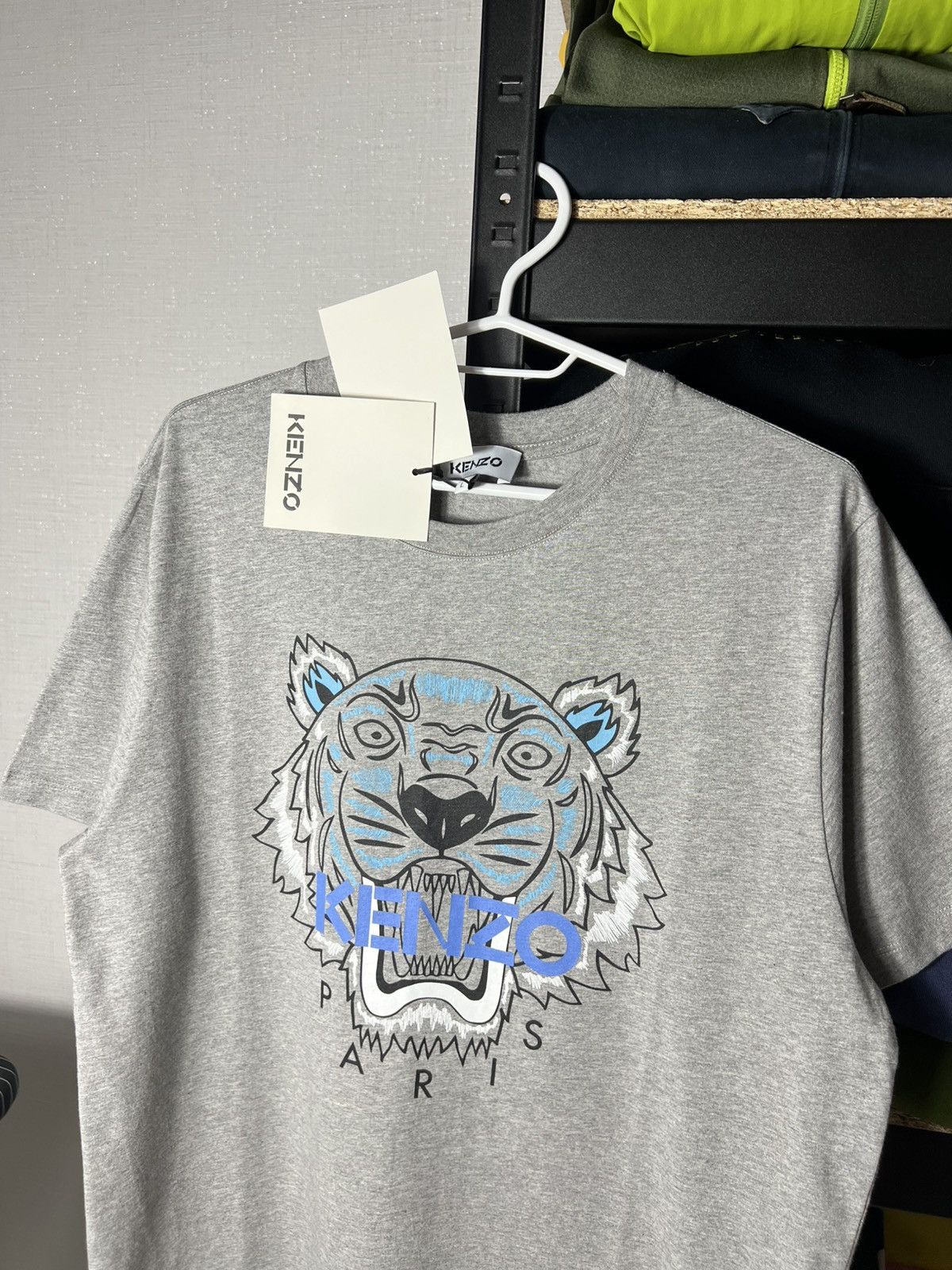 Kenzo Kenzo Tiger Logo T-Shirt Grey – Size M – New with Tags Size US M / EU 48-50 / 2 - 3 Thumbnail