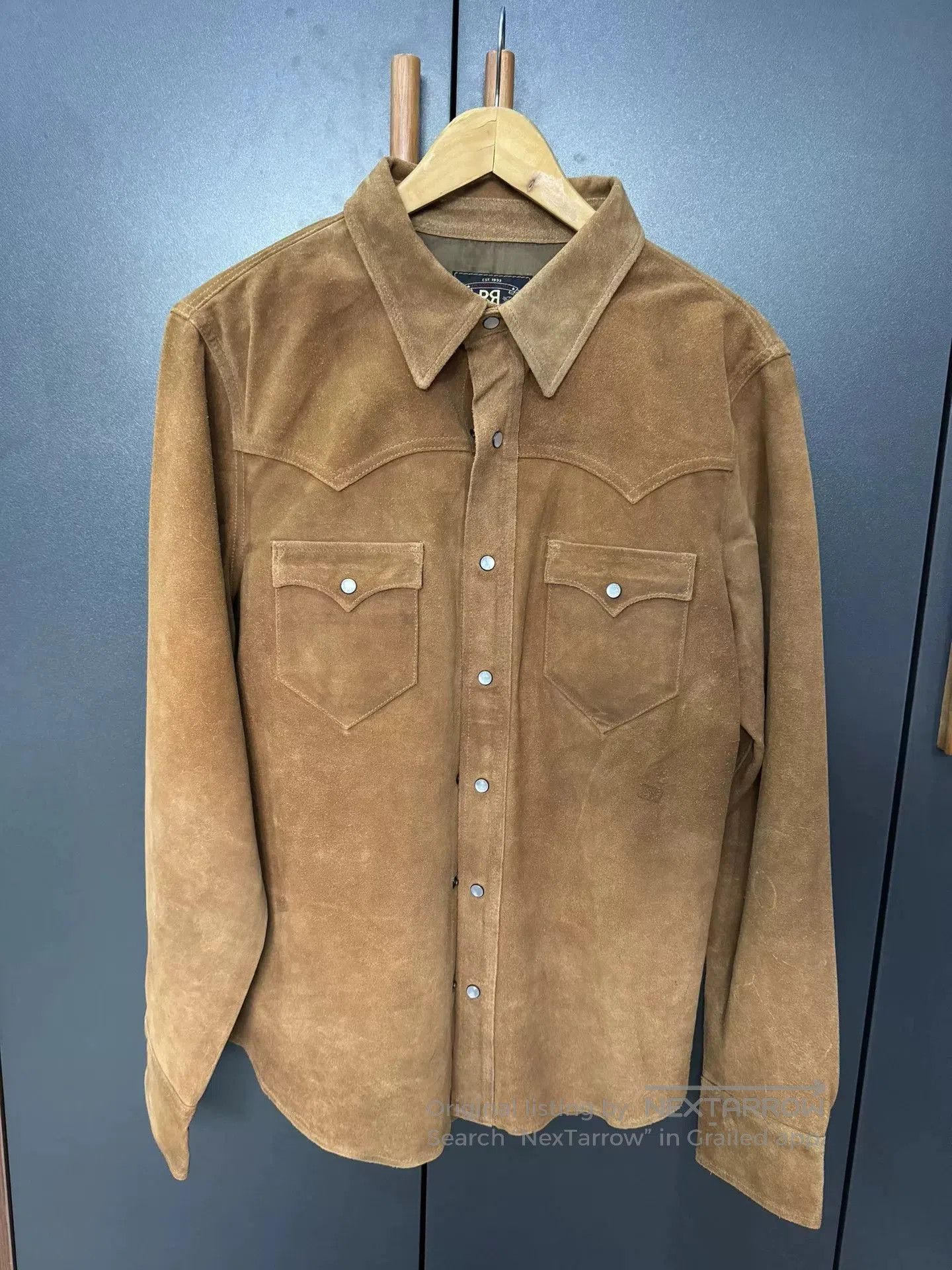 RRL Ralph Lauren rrl suede shirt in medium size. Size US M / EU 48-50 / 2 - 1 Thumbnail