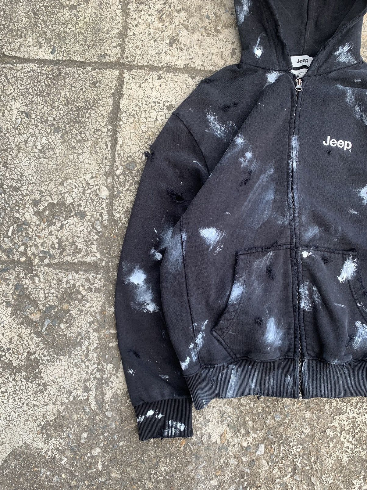Vintage Vintage thrashed jeep painter hoodie Size US S / EU 44-46 / 1 - 2 Thumbnail