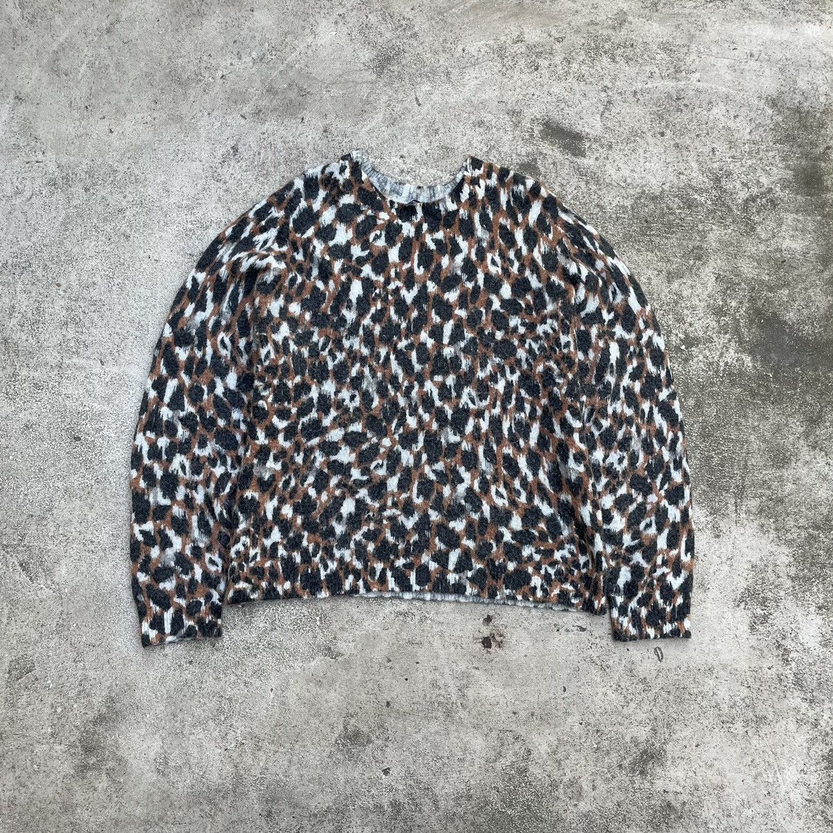 Vintage Vintage Y2K Abstract Leopard Knit Sweater Oversized Grunge M Size US M / EU 48-50 / 2 - 1 Thumbnail