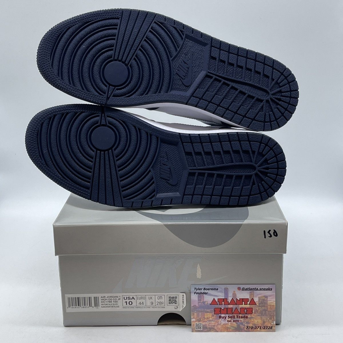 Jordan Brand Air Jordan 1 high midnight navy Size US 10 / EU 43 - 7 Thumbnail
