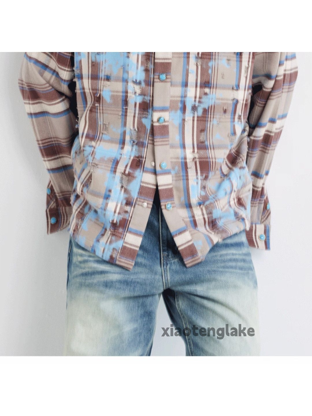 Vintage Unisex utility punk yuppie skate hiphop plaid shirt Size US M / EU 48-50 / 2 - 5 Thumbnail