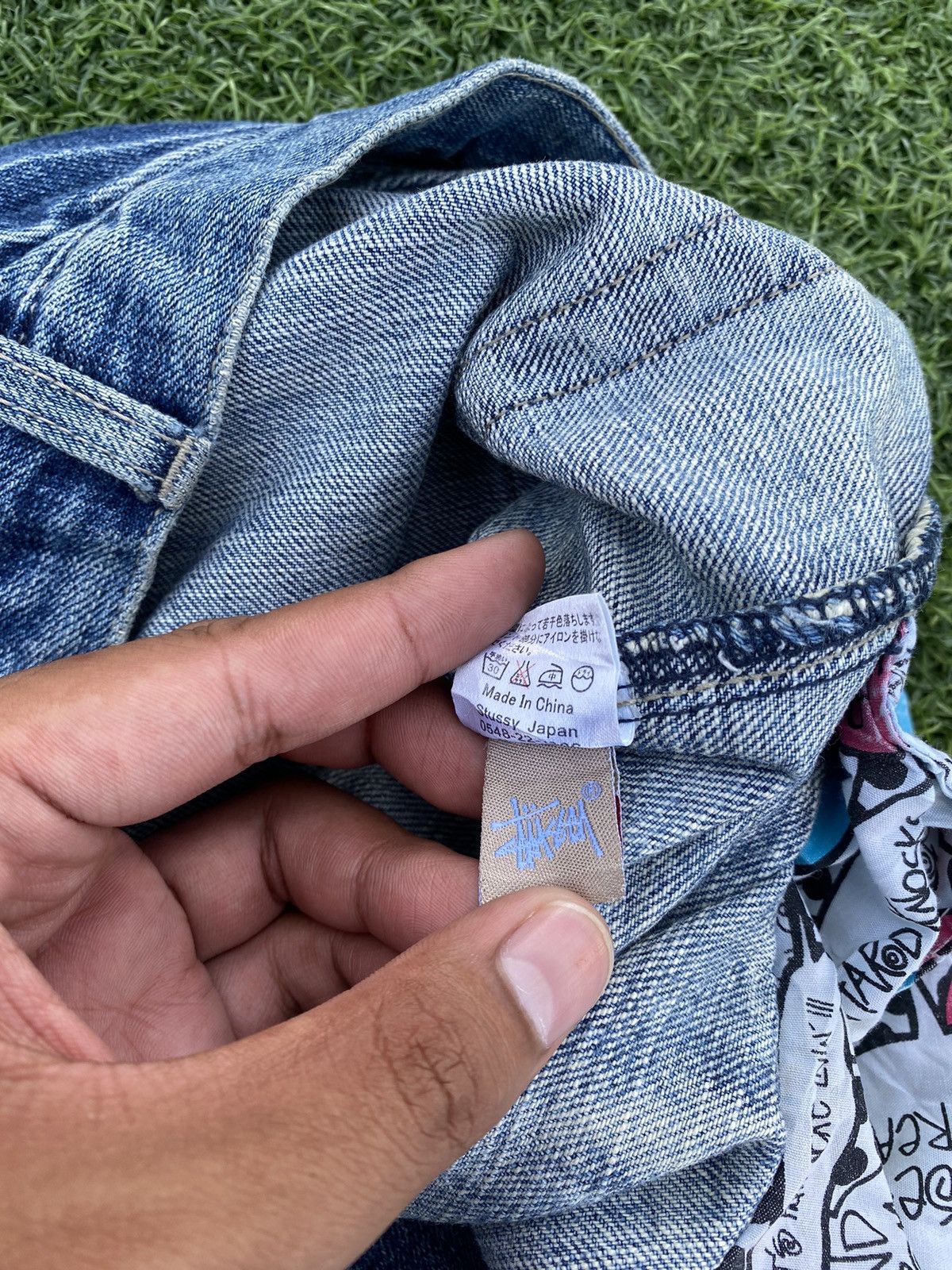 Stussy × Vintage STUSSY ROUGH AND RUGGED WORKGEAR DISTRESSED SS LOGO JEANS 🎱 Size US 34 / EU 50 - 10 Thumbnail
