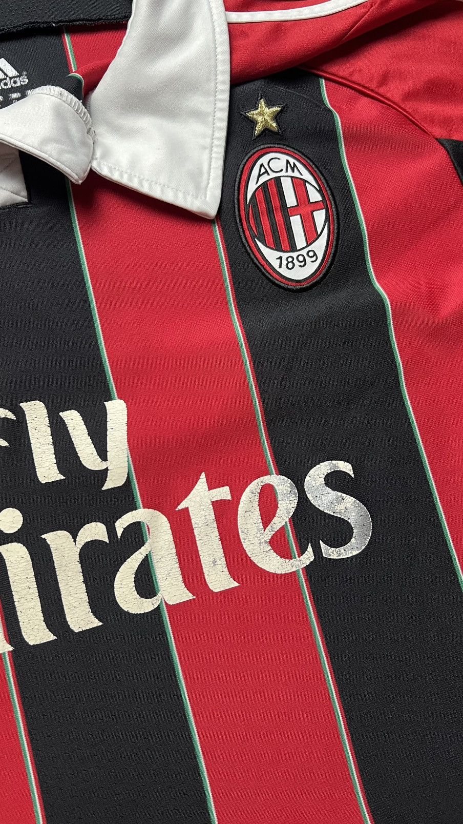 Adidas 2012-2013 ACM Milan adidas football jersey Italy Size US XL / EU 56 / 4 - 5 Thumbnail