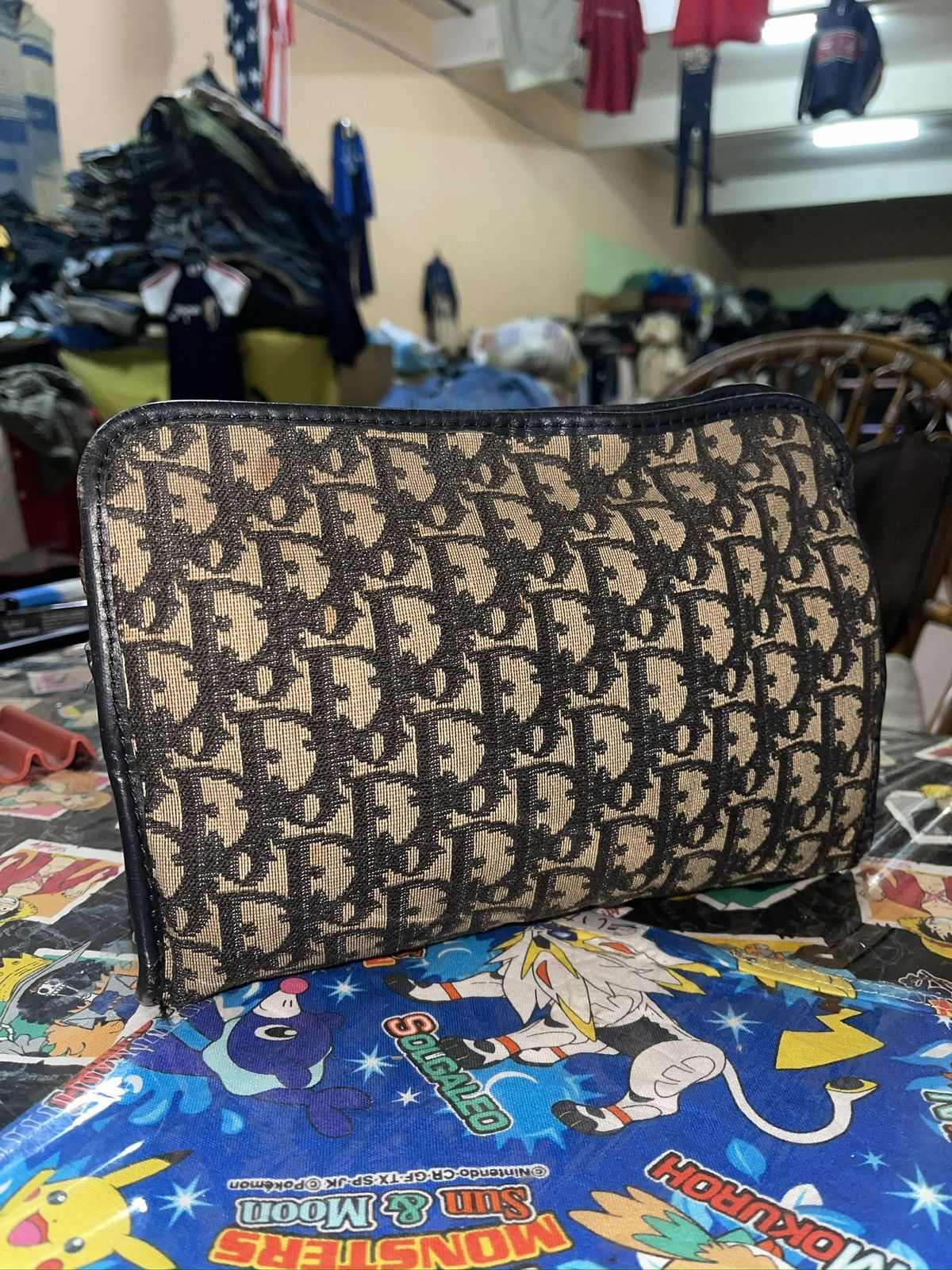 Dior Vintage Christian Dior Trotter monogram canvas clutch Size ONE SIZE - 5 Thumbnail