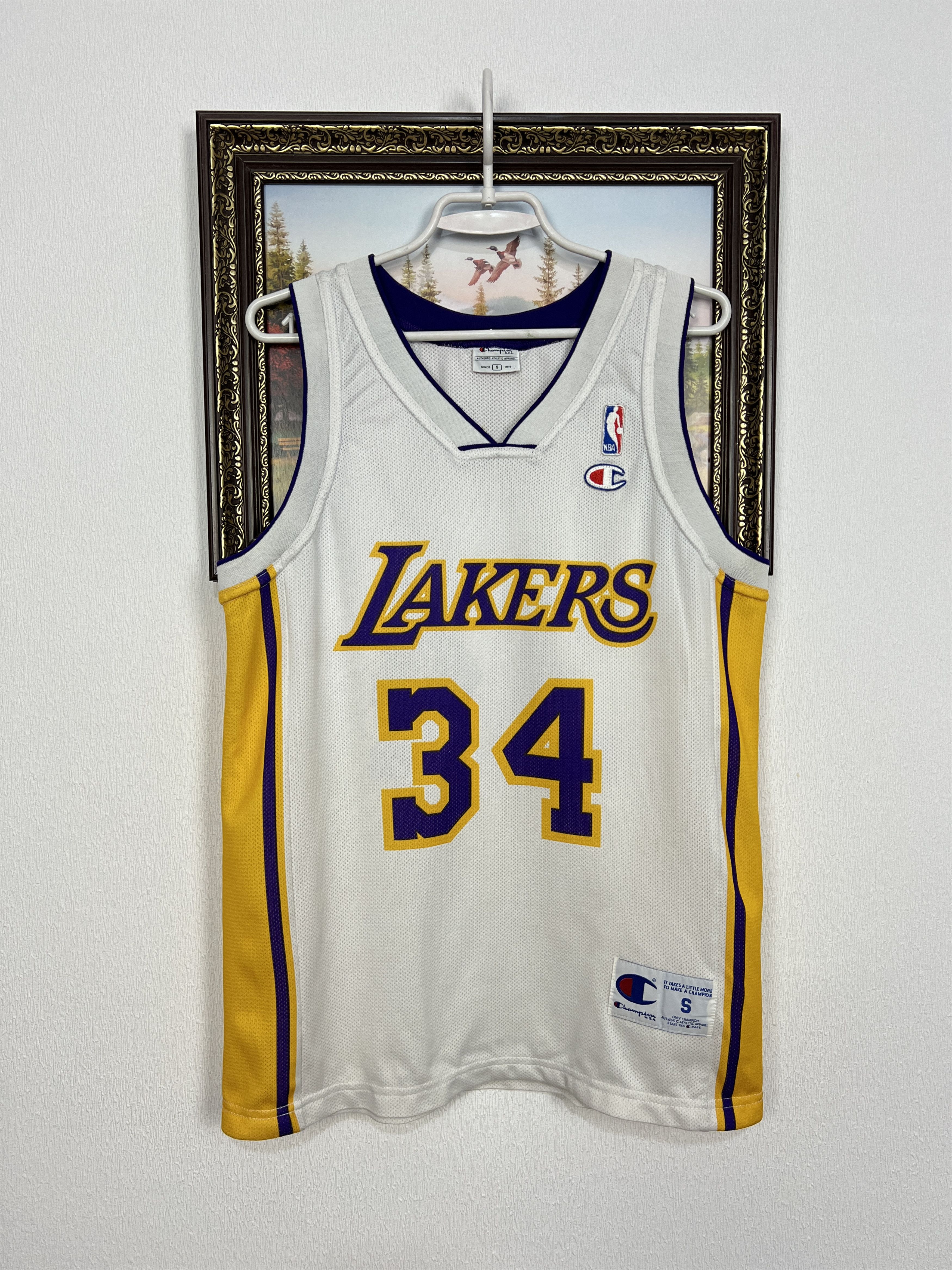 Champion Vintage 90's Los Angeles Lakers NBA #34 O'Neal Jersey Rare Size US S / EU 44-46 / 1 - 1 Thumbnail