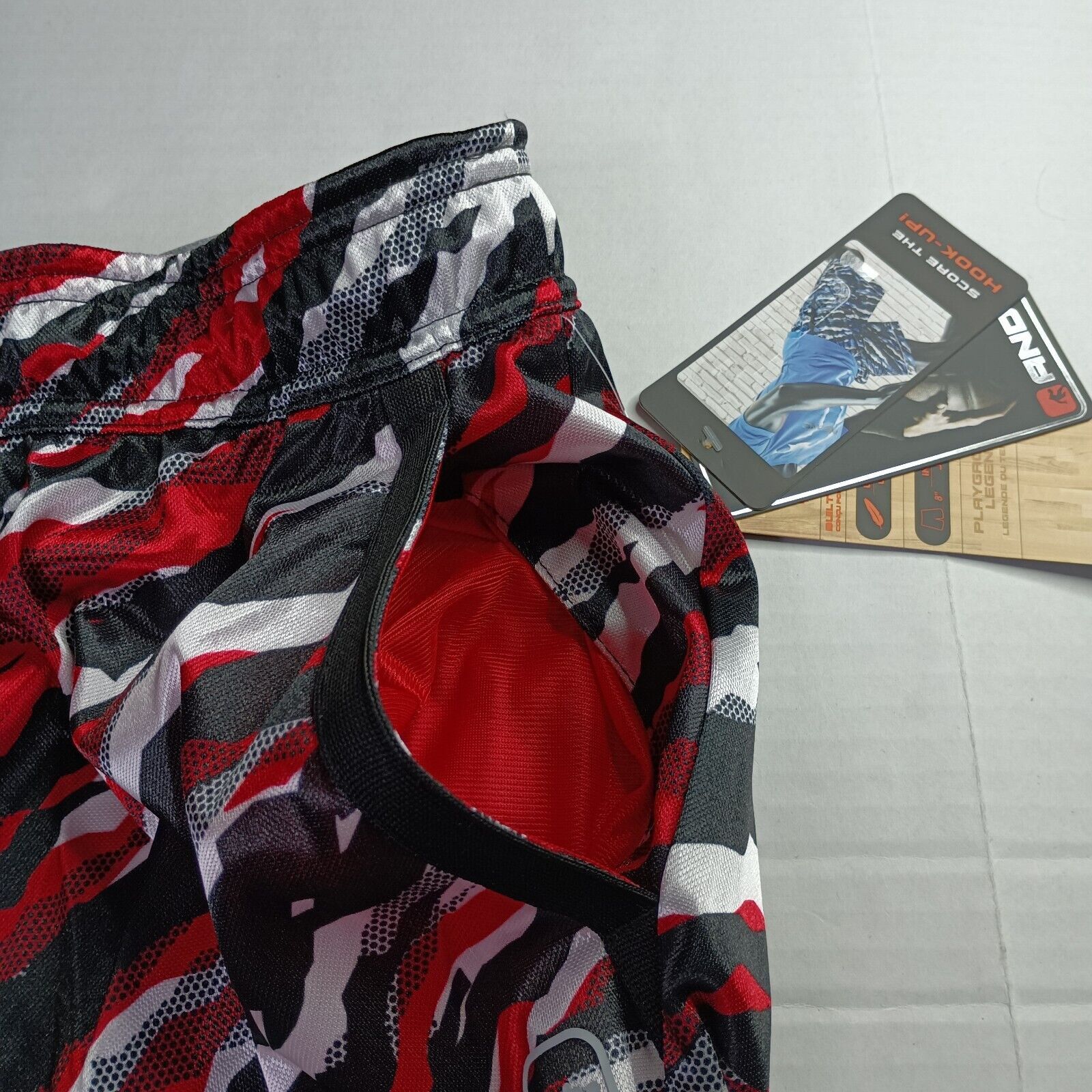 & Other Stories 2 AND1 Offense Shorts Men’s M Red Gray Blue Black 8" Inseam Size US 32 / EU 48 - 3 Thumbnail