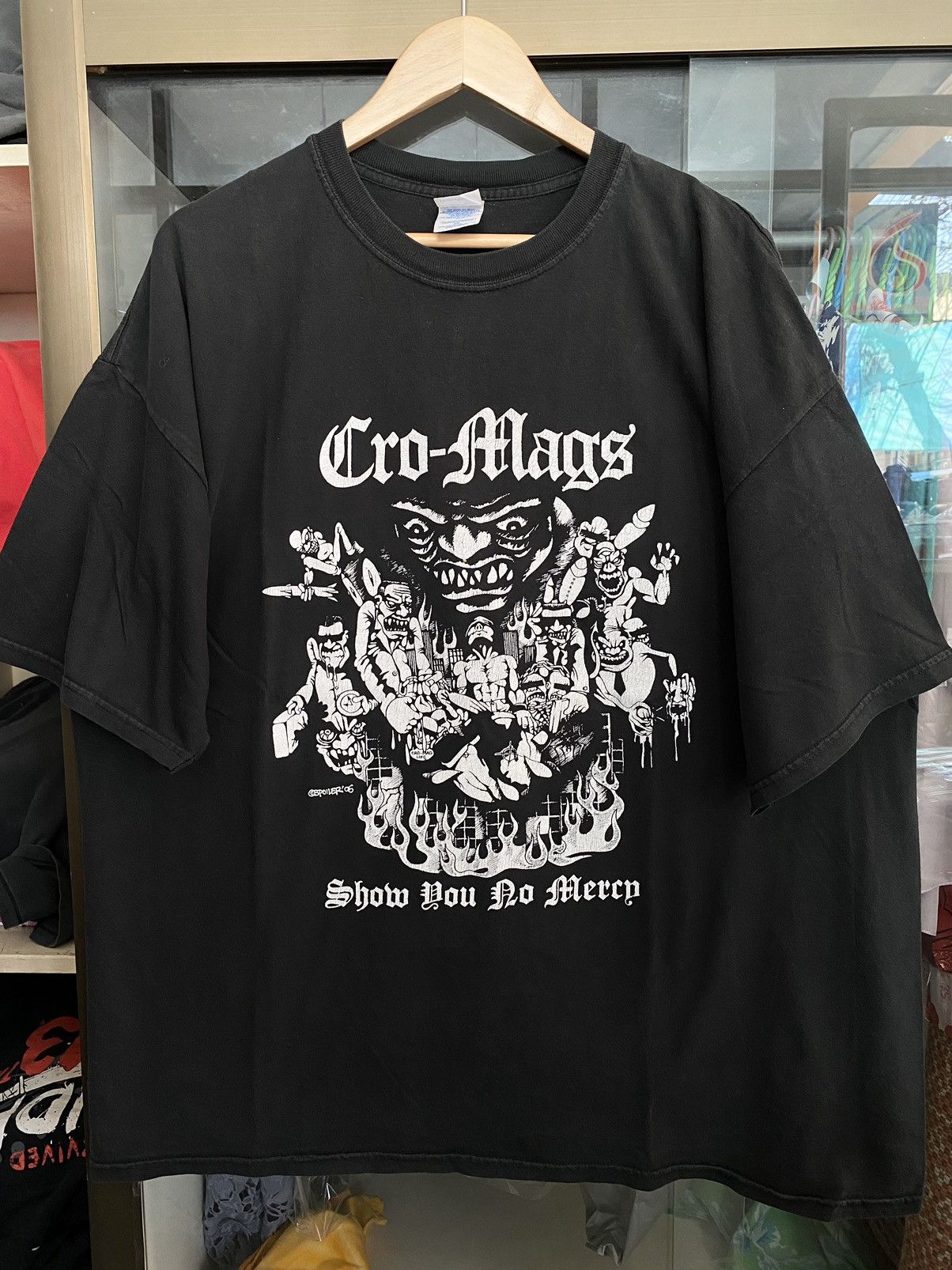 Band Tees × Vintage Cro-Mags " Show you no mercy " 2006 Vintage Shirt Size US XXL / EU 58 / 5 - 2 Thumbnail