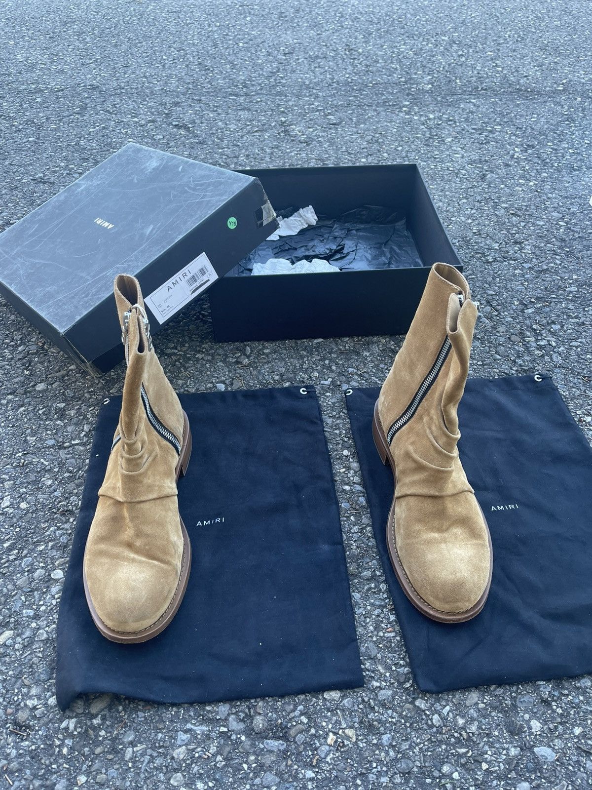 Amiri Amiri stack boots sz. 44 tan beige Size US 11 / EU 44 - 11 Thumbnail