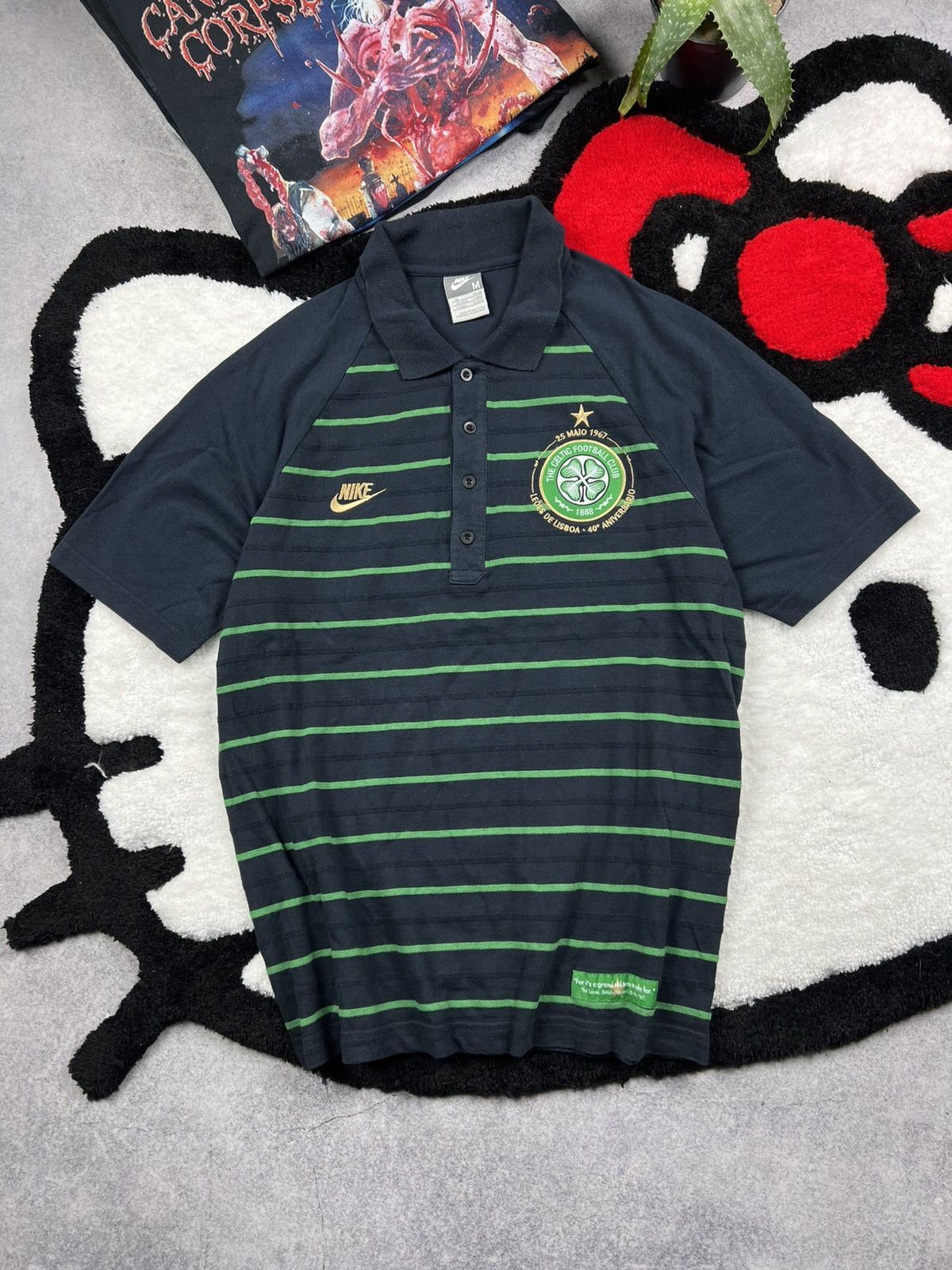 Nike Nike FC Celtic Scotland Blockcore Football Y2K Soccer Tee Size US M / EU 48-50 / 2 - 1 Thumbnail