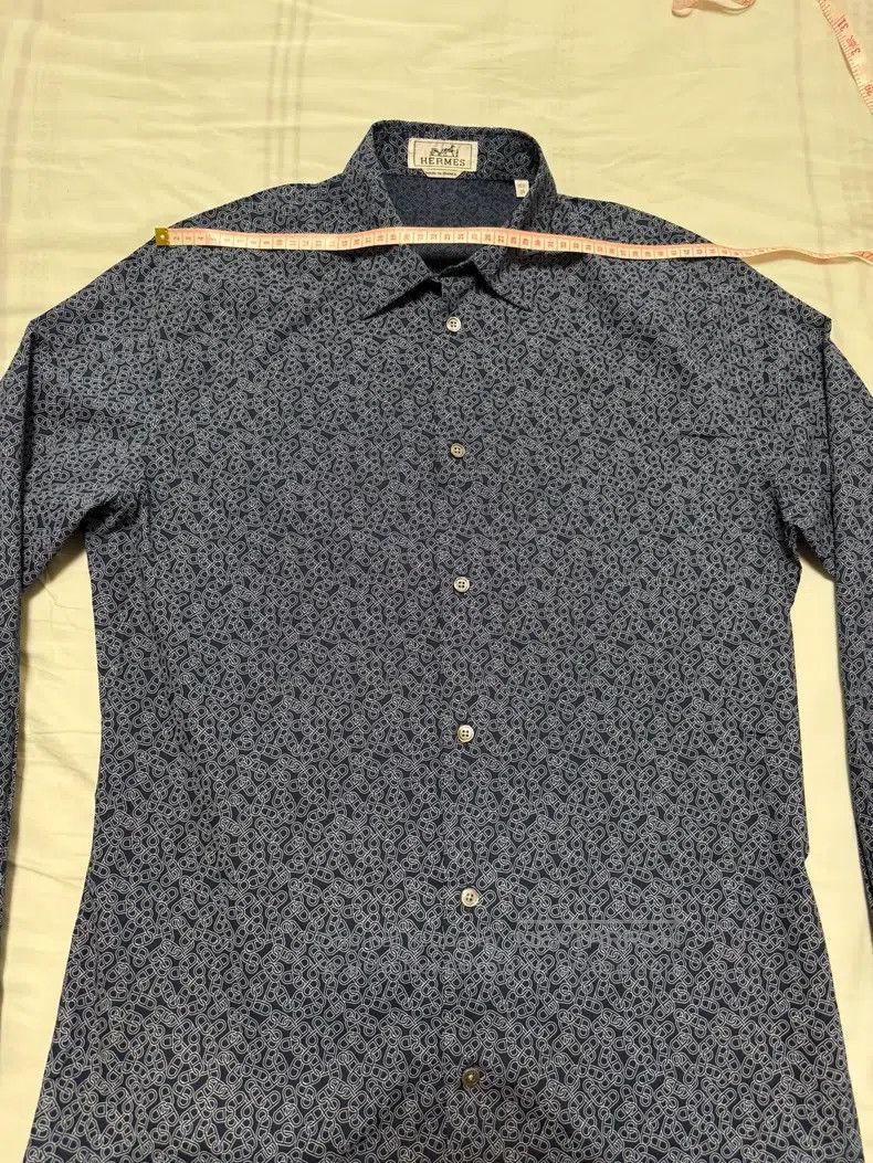 Hermes Hermes size 39 Shirt with classic pattern and high-end colo Size US M / EU 48-50 / 2 - 3 Thumbnail