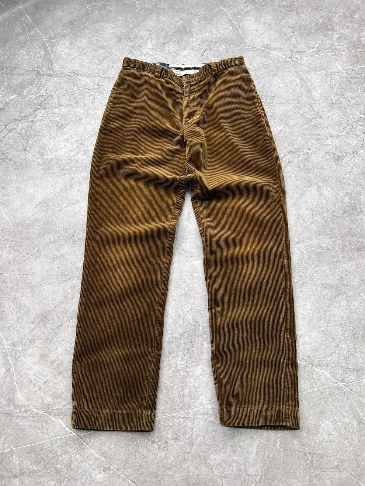 Polo Ralph Lauren × Vintage Polo Ralph 90s velvet streetwear corduroy casual pants y2k Size US 34 / EU 50 - 1 Thumbnail