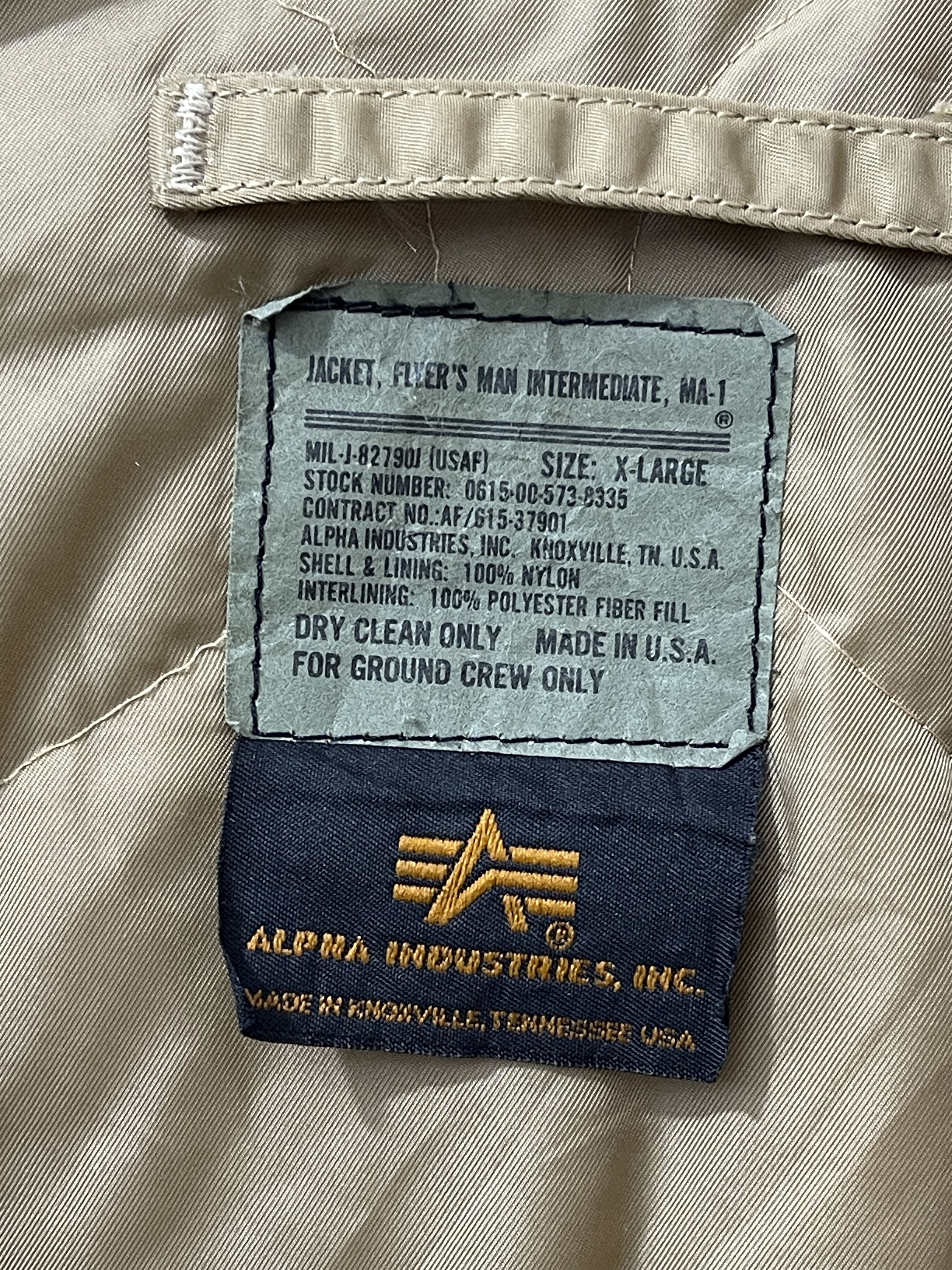 Alpha Industries Vintage Alpha Industries Bomber Flight Jacket Size US XL / EU 56 / 4 - 4 Thumbnail