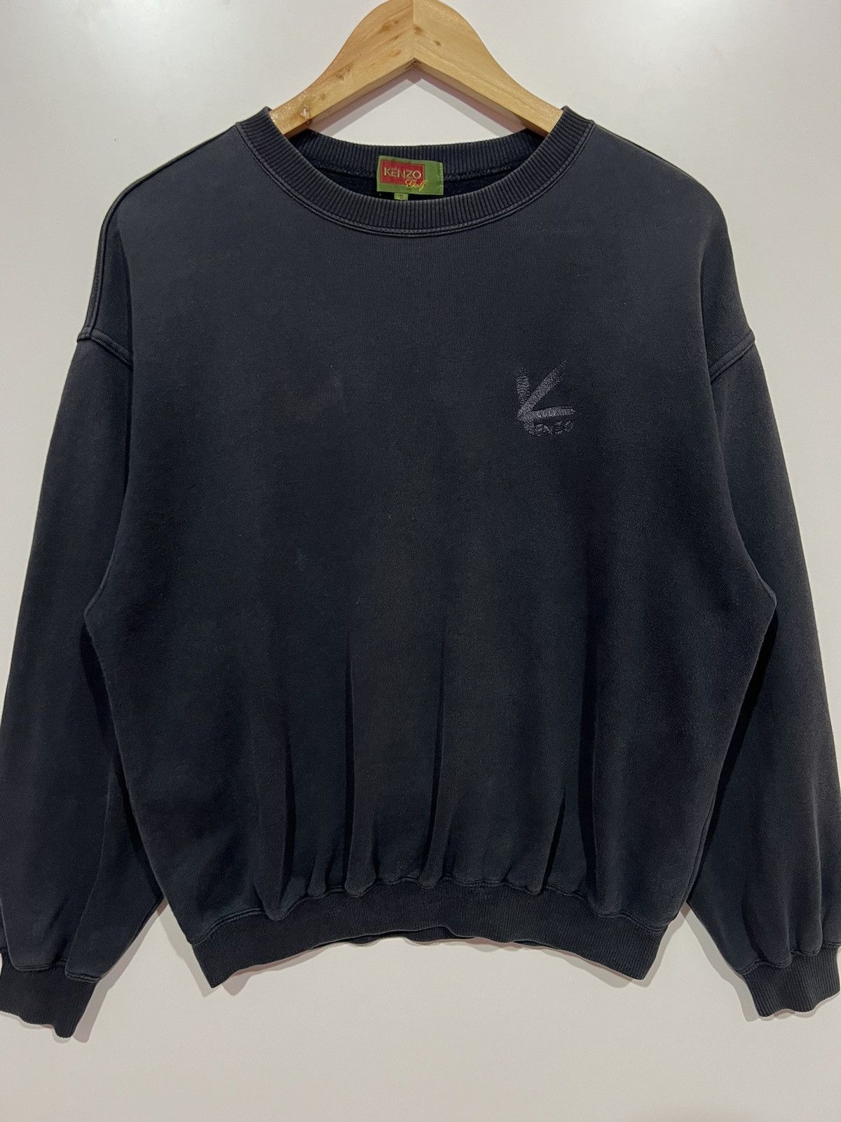Kenzo 🔥 KENZO GOLF EMBROIDED BAGGY STYLE SUNFADED SWEATSHIRT Size US M / EU 48-50 / 2 - 5 Thumbnail