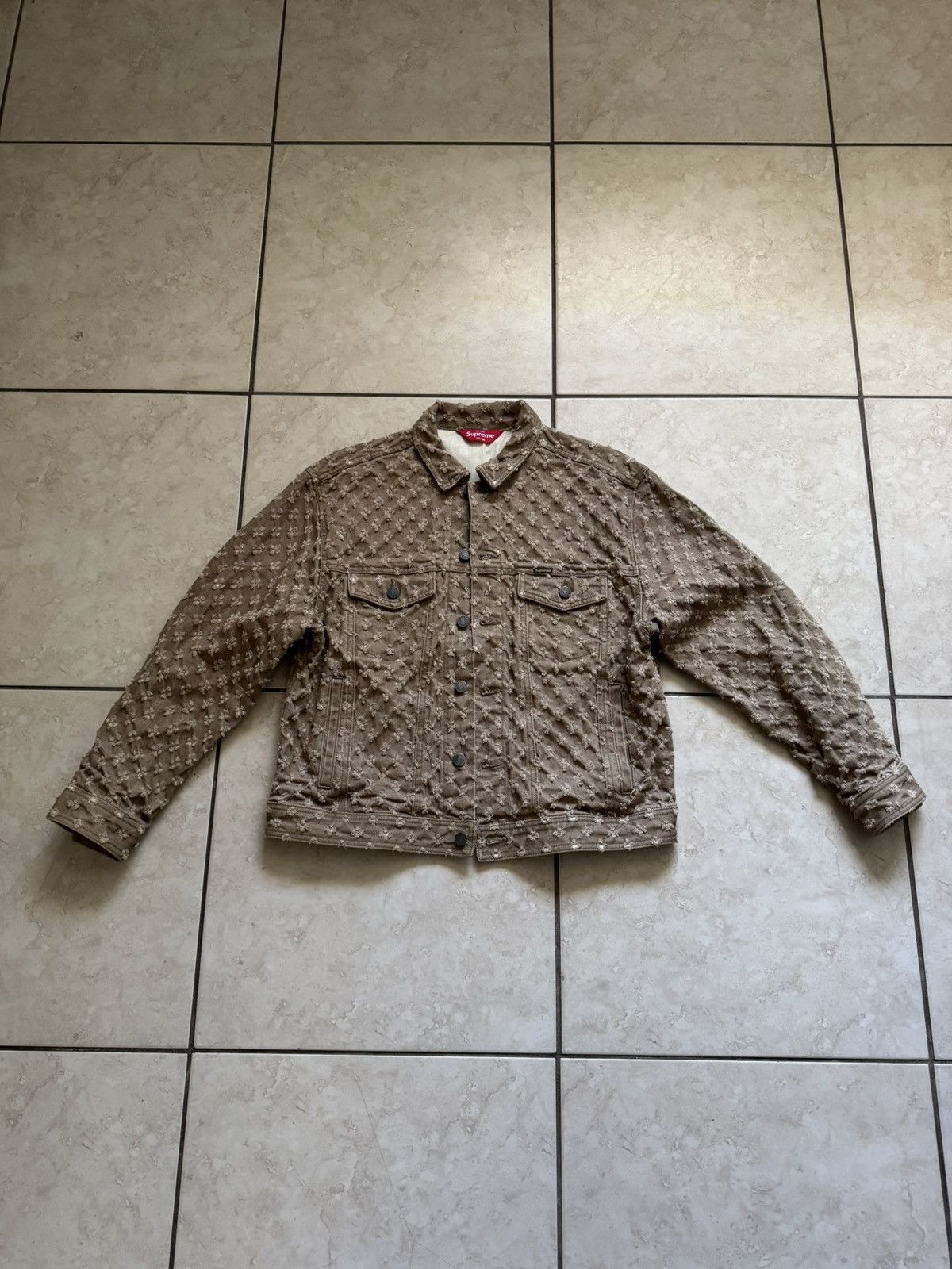 supreme hole punch denim jacket Brown Supreme®/hole punch denim