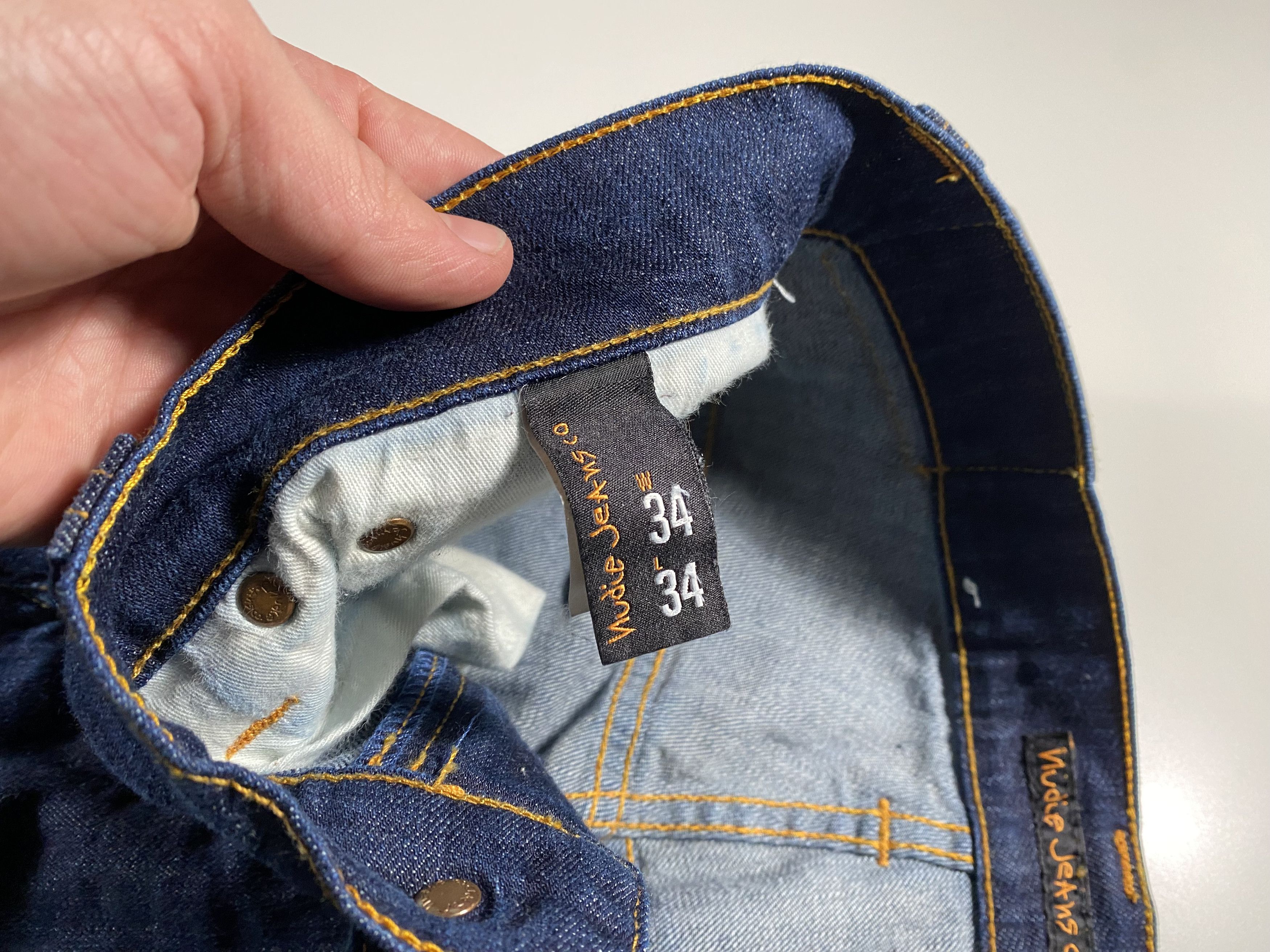 Nudie Jeans Nudie Jeans Thin Finn Org. Dry Ecru Embo Jeans 32x32 Size US 32 / EU 48 - 5 Thumbnail