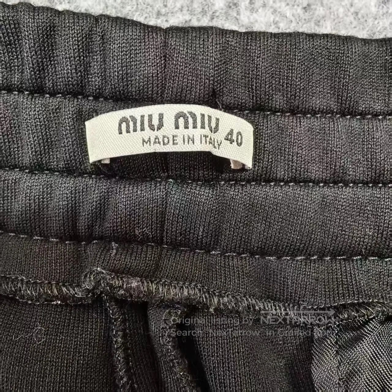 Miu Miu Miu Miu Repeating logo track pants| Size 26" / US 2 / IT 38 - 3 Thumbnail