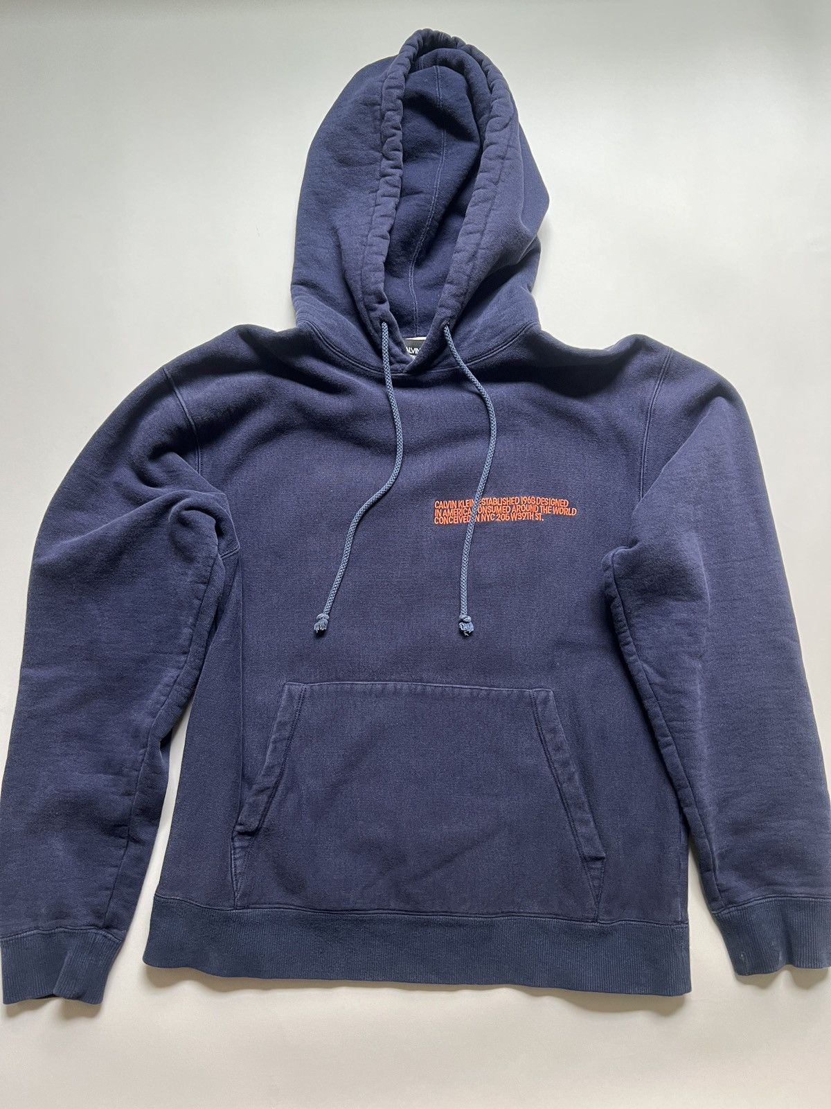 Calvin Klein 205W39NYC Calvin Klein 205W39NYC by Raf Simons Navy Hoodie Size US S / EU 44-46 / 1 - 1 Thumbnail