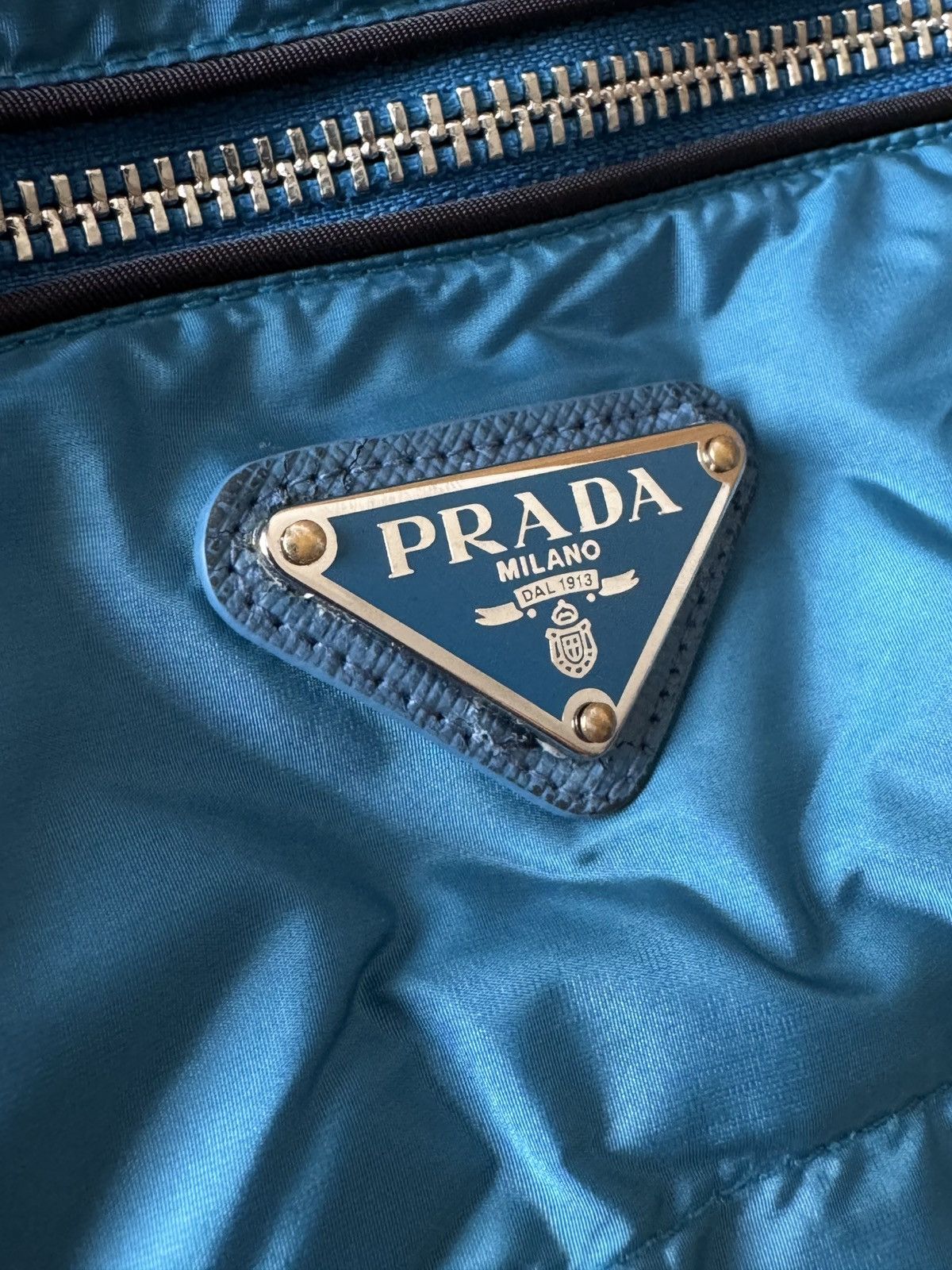 Prada 🔥🔥 Prada Blue Nylon Gabardine Vest Size US L / EU 52-54 / 3 - 7 Thumbnail