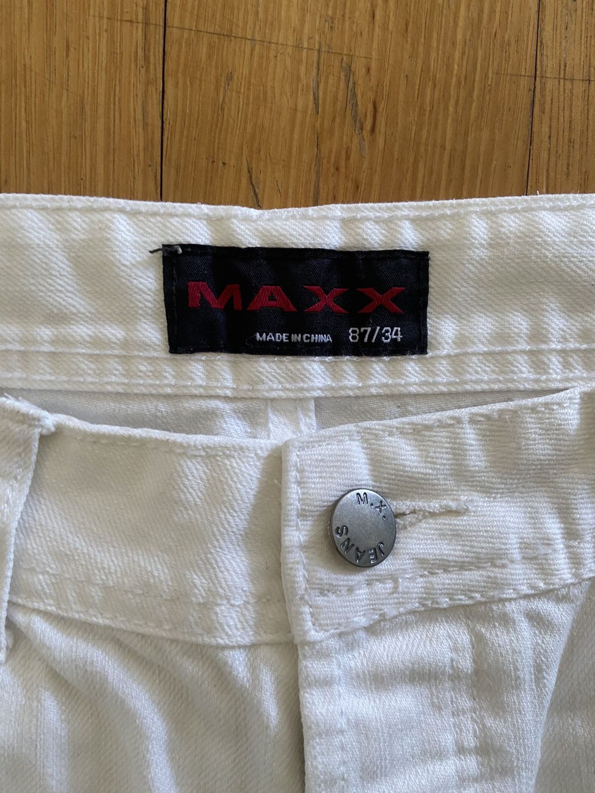 Other *VINTAGE* MAXX White baggy jeans Size US 34 / EU 50 - 3 Thumbnail