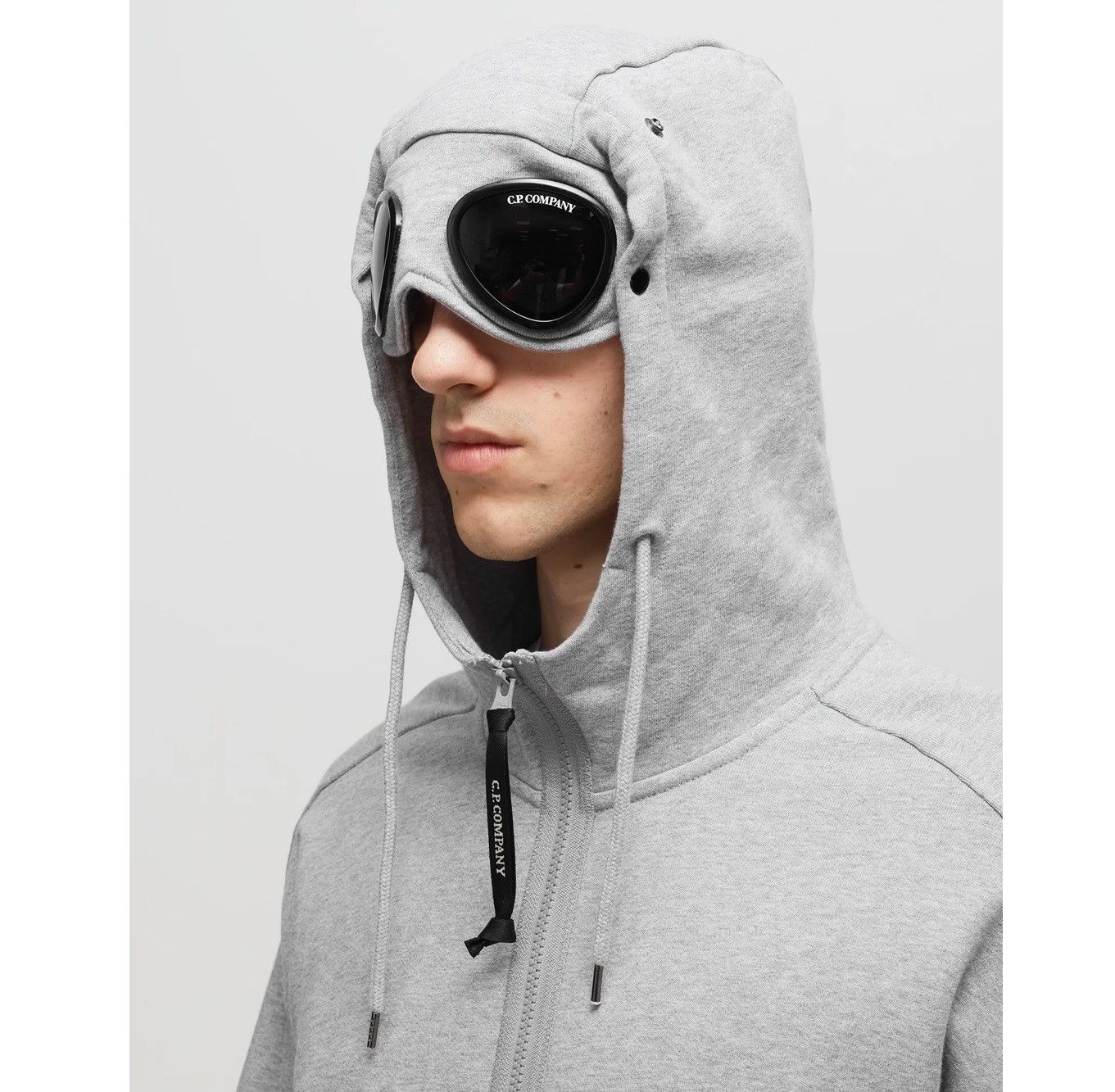 C.P. Company Diagonal Raised Fleece Goggle Zipped Hoodie Size US M / EU 48-50 / 2 - 3 Thumbnail