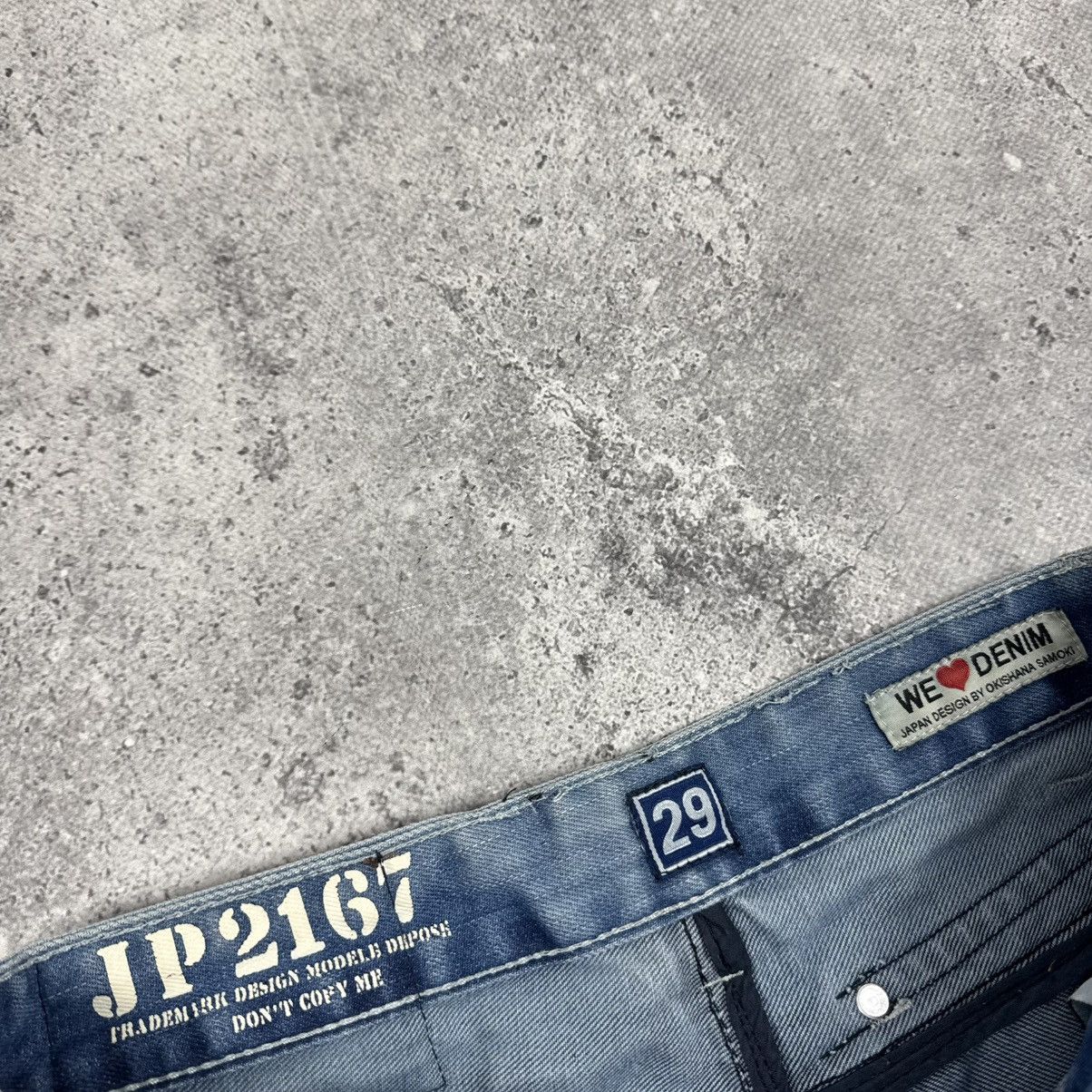 Japanese Brand J Rag Straight Patchwork Multipocket Y2K Denim Jeans Size US 29 - 12 Thumbnail