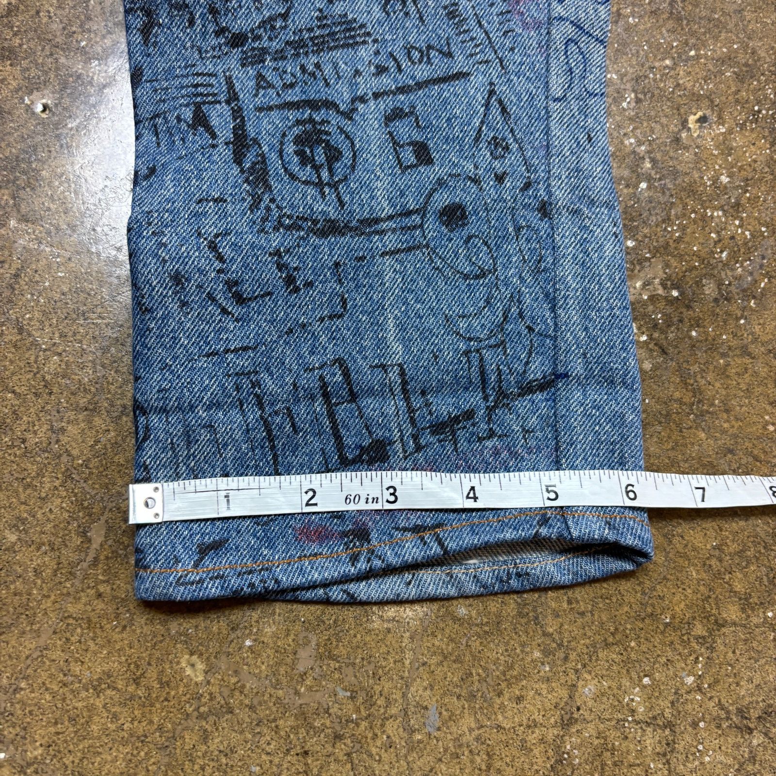 Levi's × Vintage Vintage 80s Levi's 505 Orange Tab Custom Jeans 36x36 (33x29) Size US 33 - 9 Thumbnail